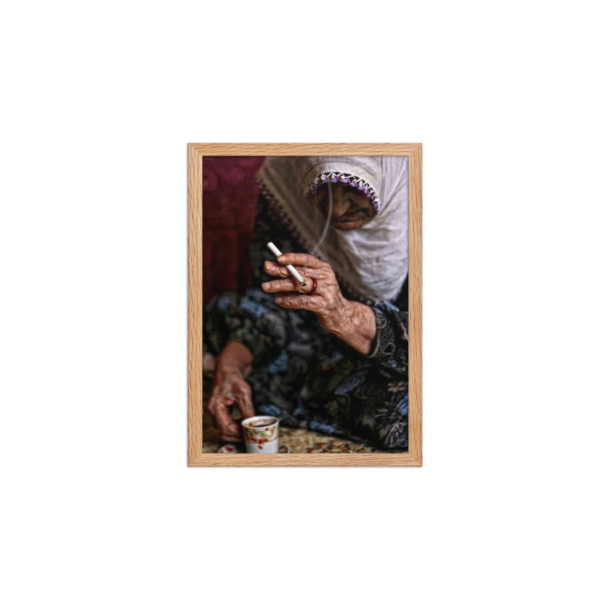 Elder Kurdish Woman Poster | Framed Heritage Art - Kurdish Wall Art Poster | MarsoniPrint