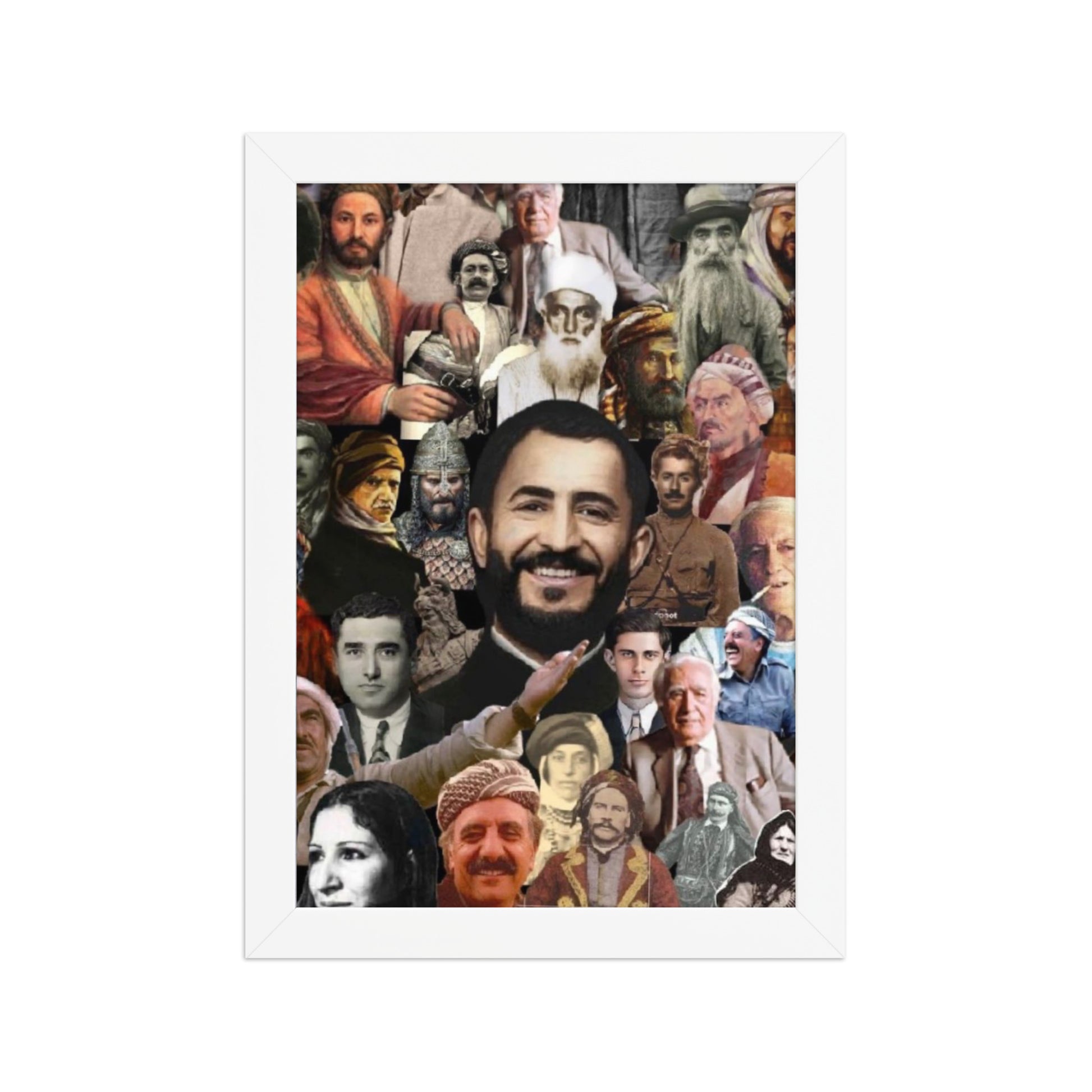 Kurdish Leaders Framed Poster | Kurdistan Flag Art - Kurdish Wall Art Poster | MarsoniPrint
