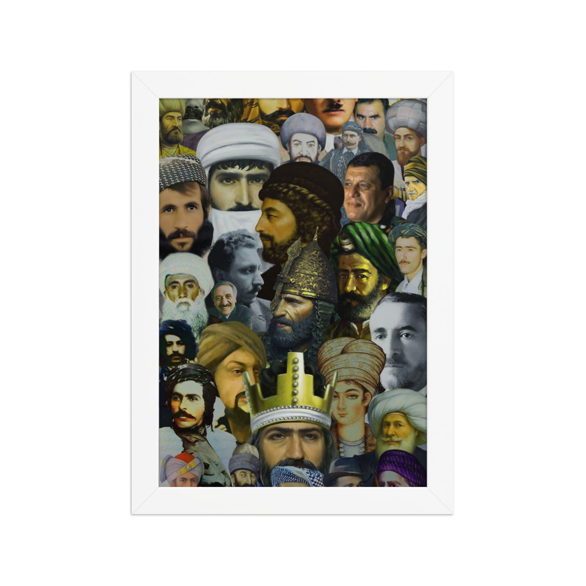The Kurds Leaders Poster | Framed Kurdish Wall Art - Kurdish Wall Art Poster | MarsoniPrint