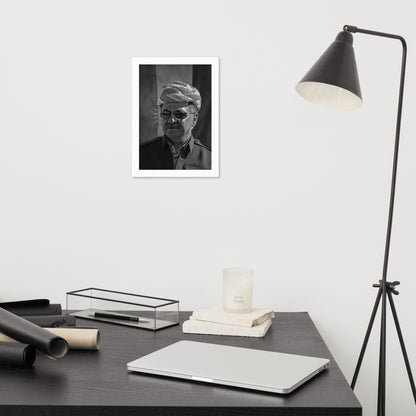 Barzani Portrait Framed Poster | Kurdish Leader Wall Art - Kurdish Wall Art Poster | MarsoniPrint