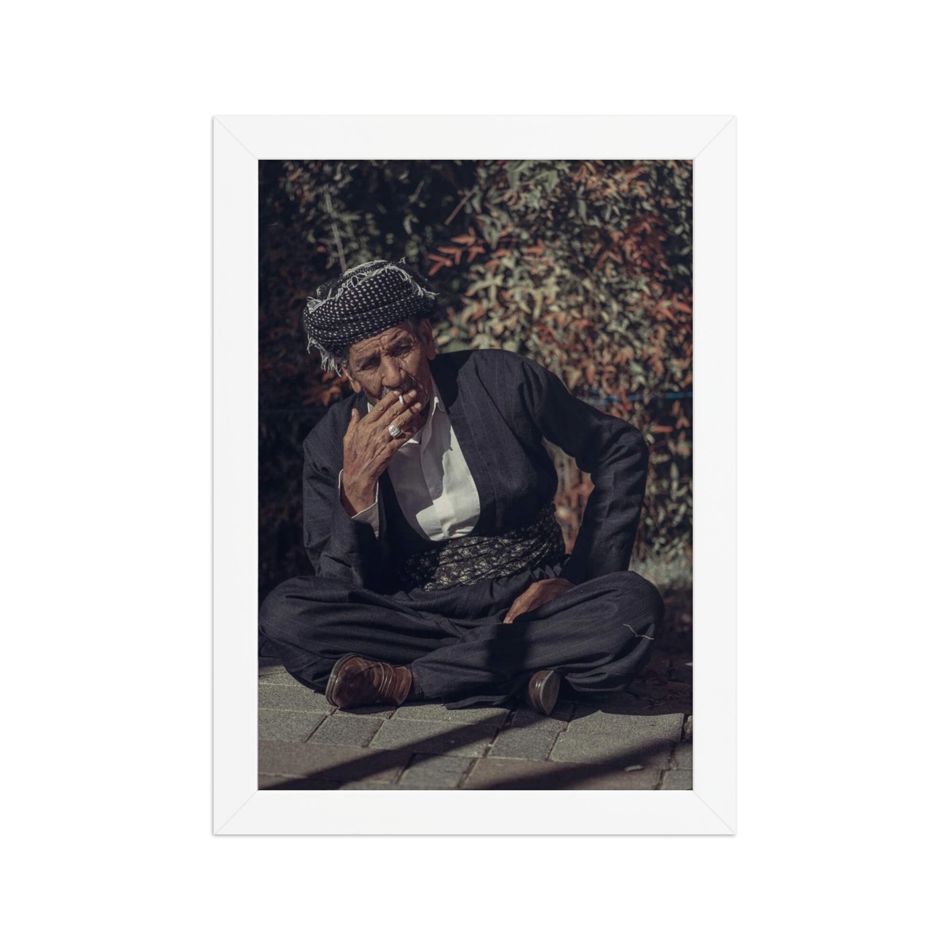 Kurdish Man Framed Poster | Cultural Portrait Art - Kurdish Wall Art Poster | MarsoniPrint