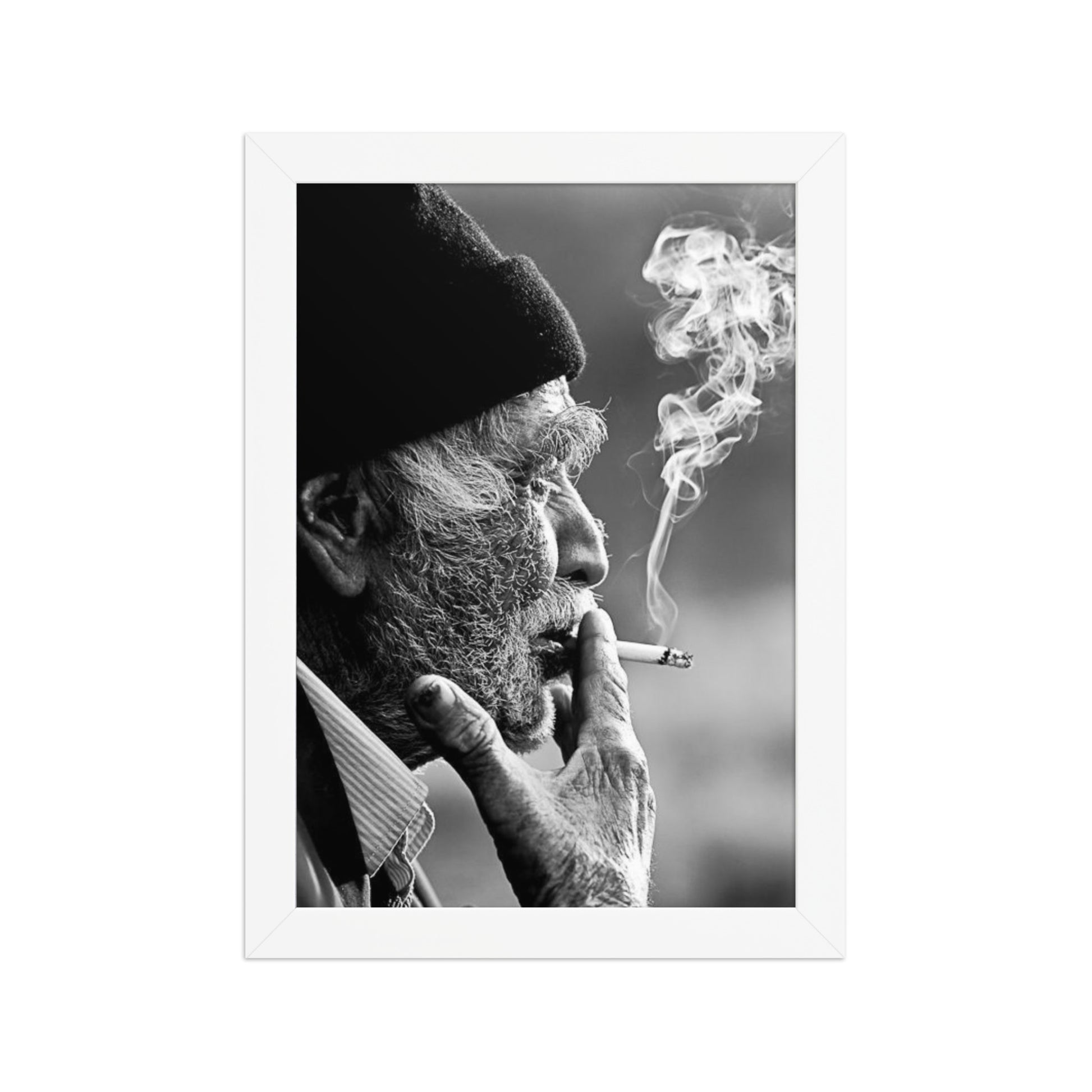 Old Kurdish Man Framed Poster | Heritage Portrait - Kurdish Wall Art Poster | MarsoniPrint