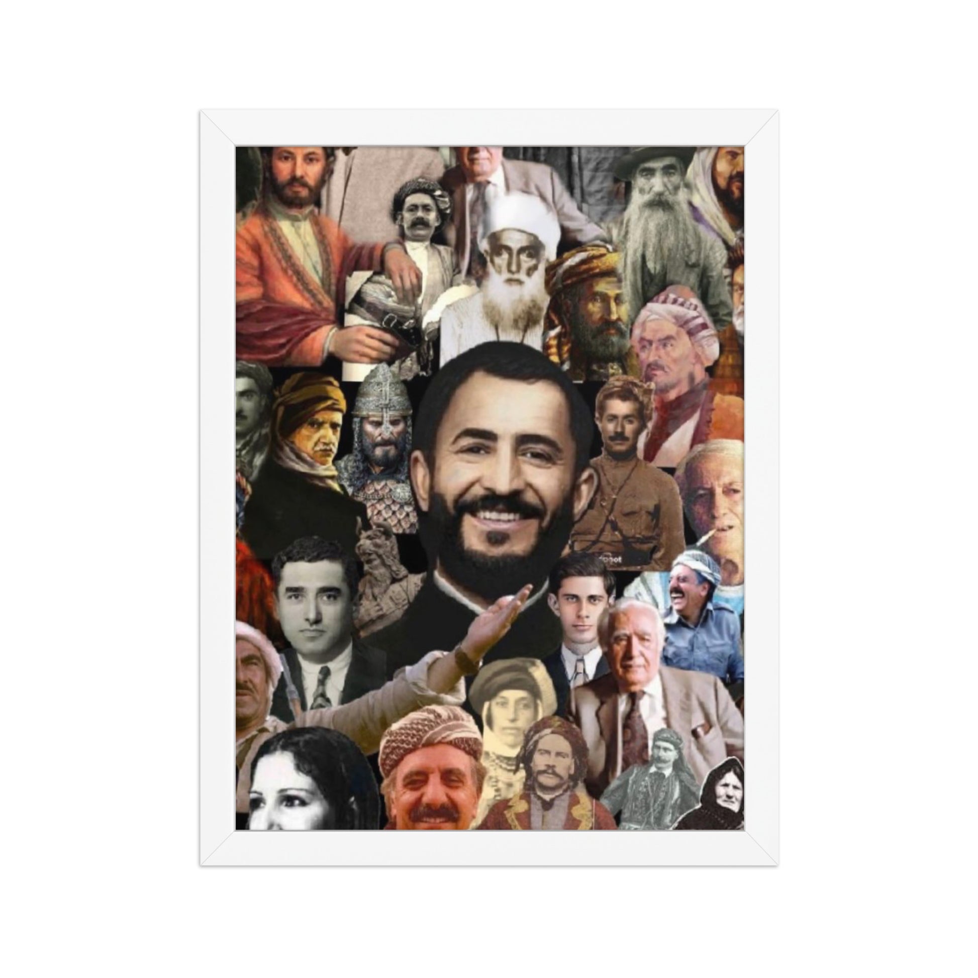 Kurdish Leaders Framed Poster | Kurdistan Flag Art - Kurdish Wall Art Poster | MarsoniPrint