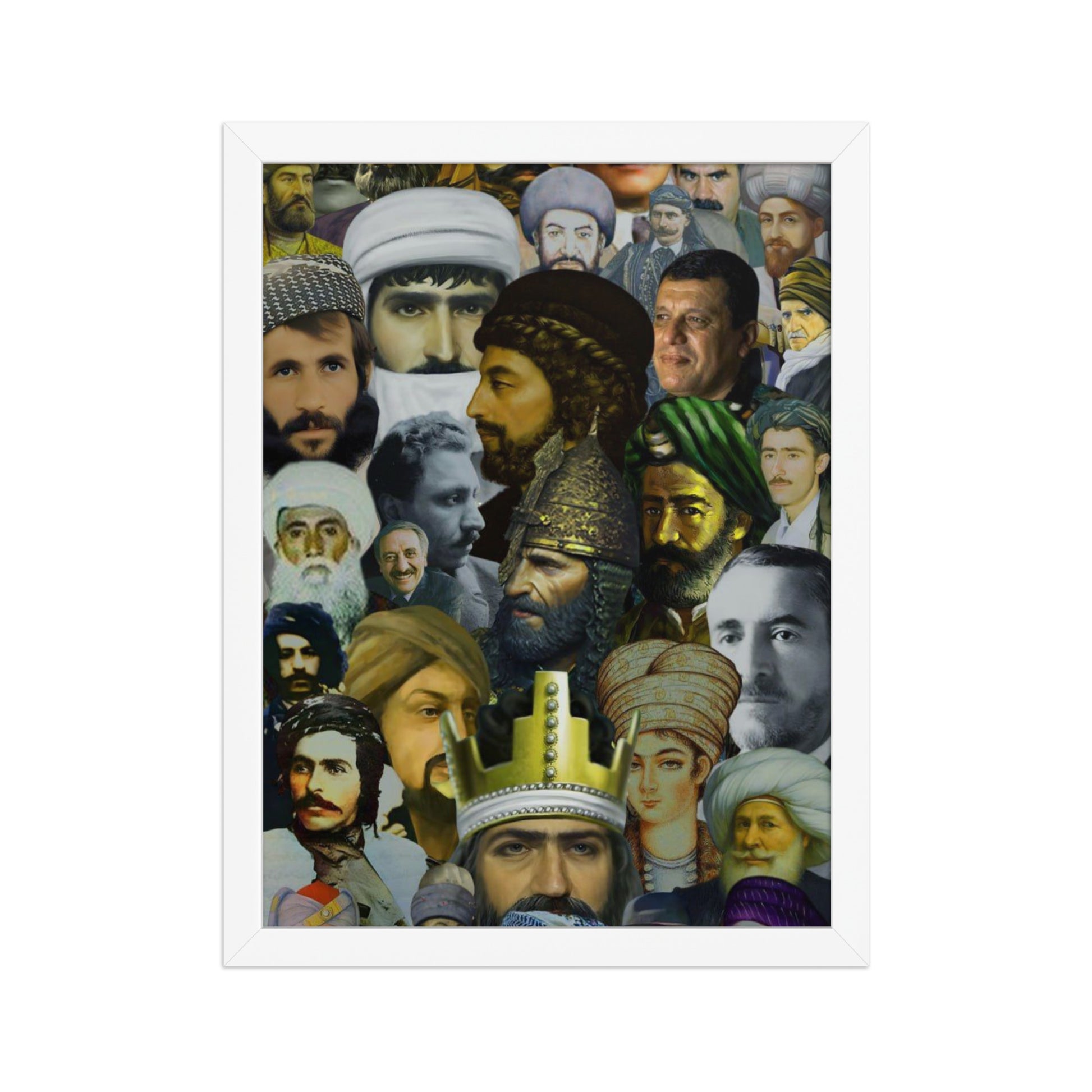 The Kurds Leaders Poster | Framed Kurdish Wall Art - Kurdish Wall Art Poster | MarsoniPrint