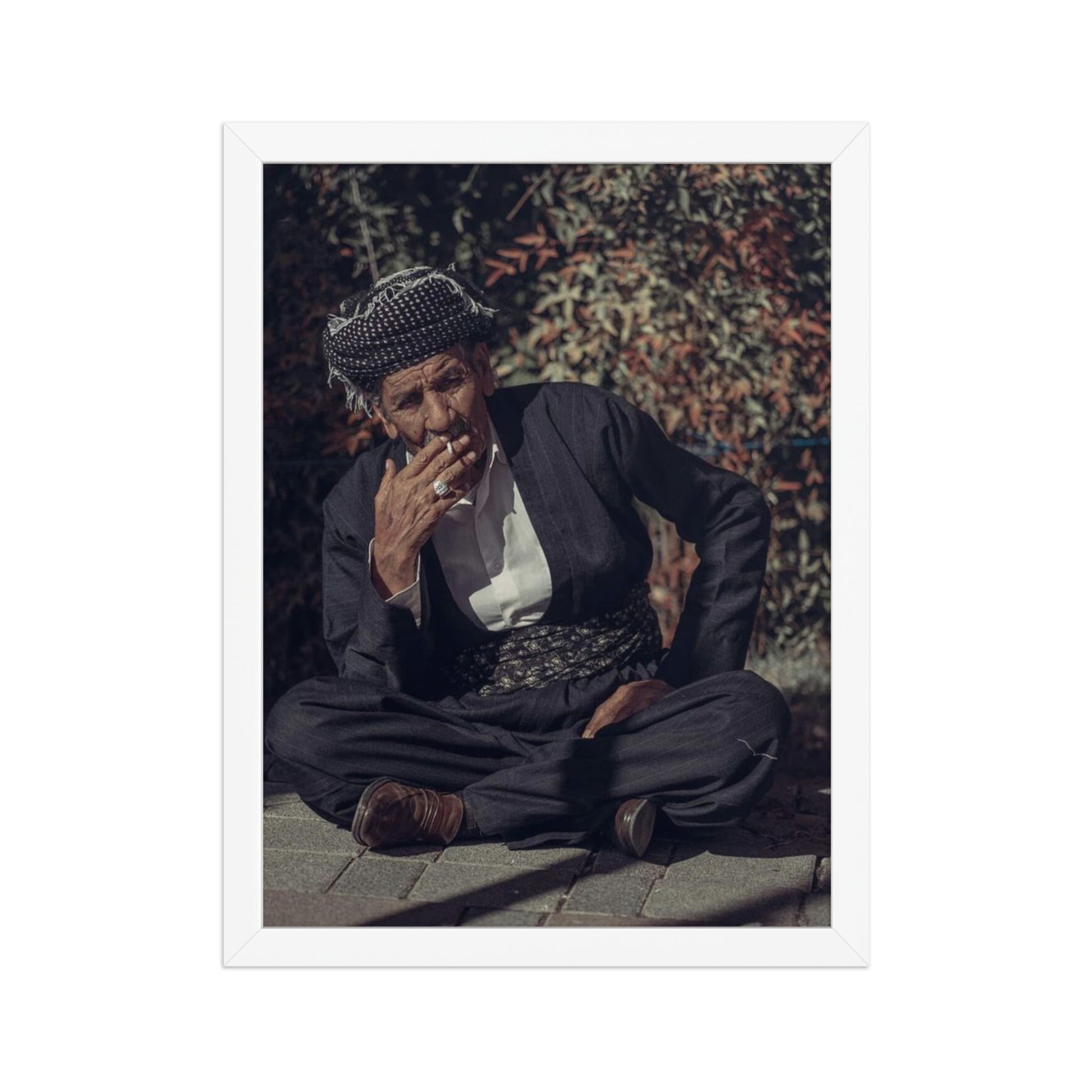 Kurdish Man Framed Poster | Cultural Portrait Art - Kurdish Wall Art Poster | MarsoniPrint