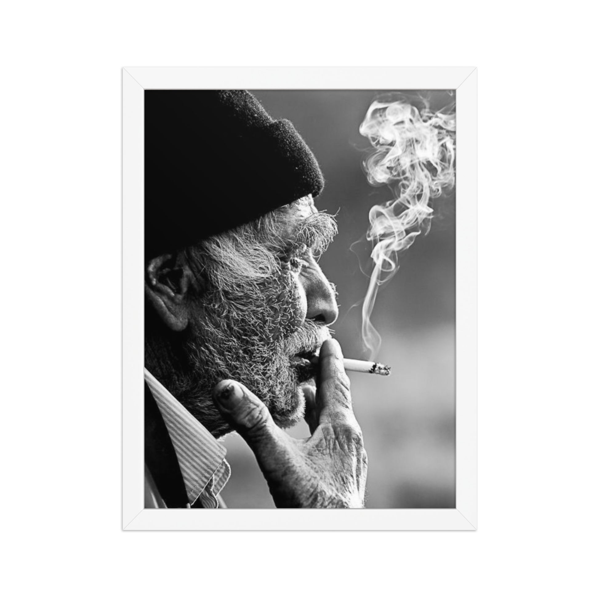 Old Kurdish Man Framed Poster | Heritage Portrait - Kurdish Wall Art Poster | MarsoniPrint