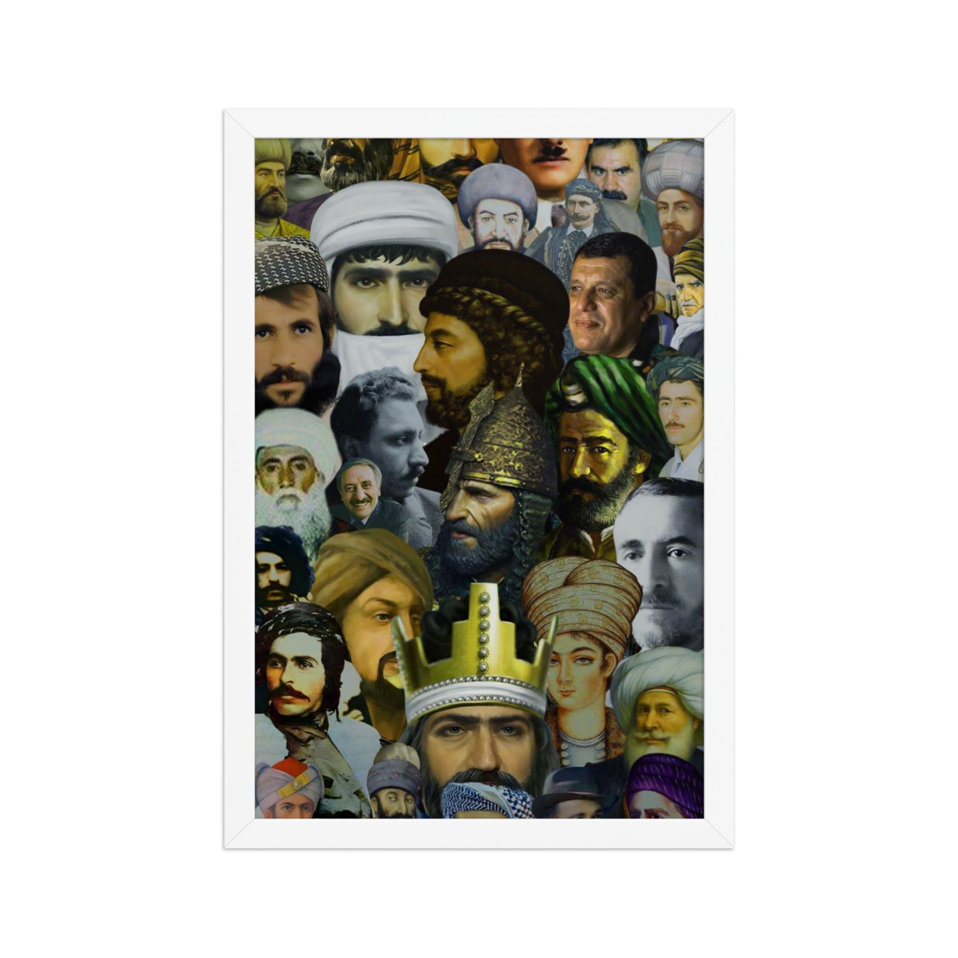 The Kurds Leaders Poster | Framed Kurdish Wall Art - Kurdish Wall Art Poster | MarsoniPrint
