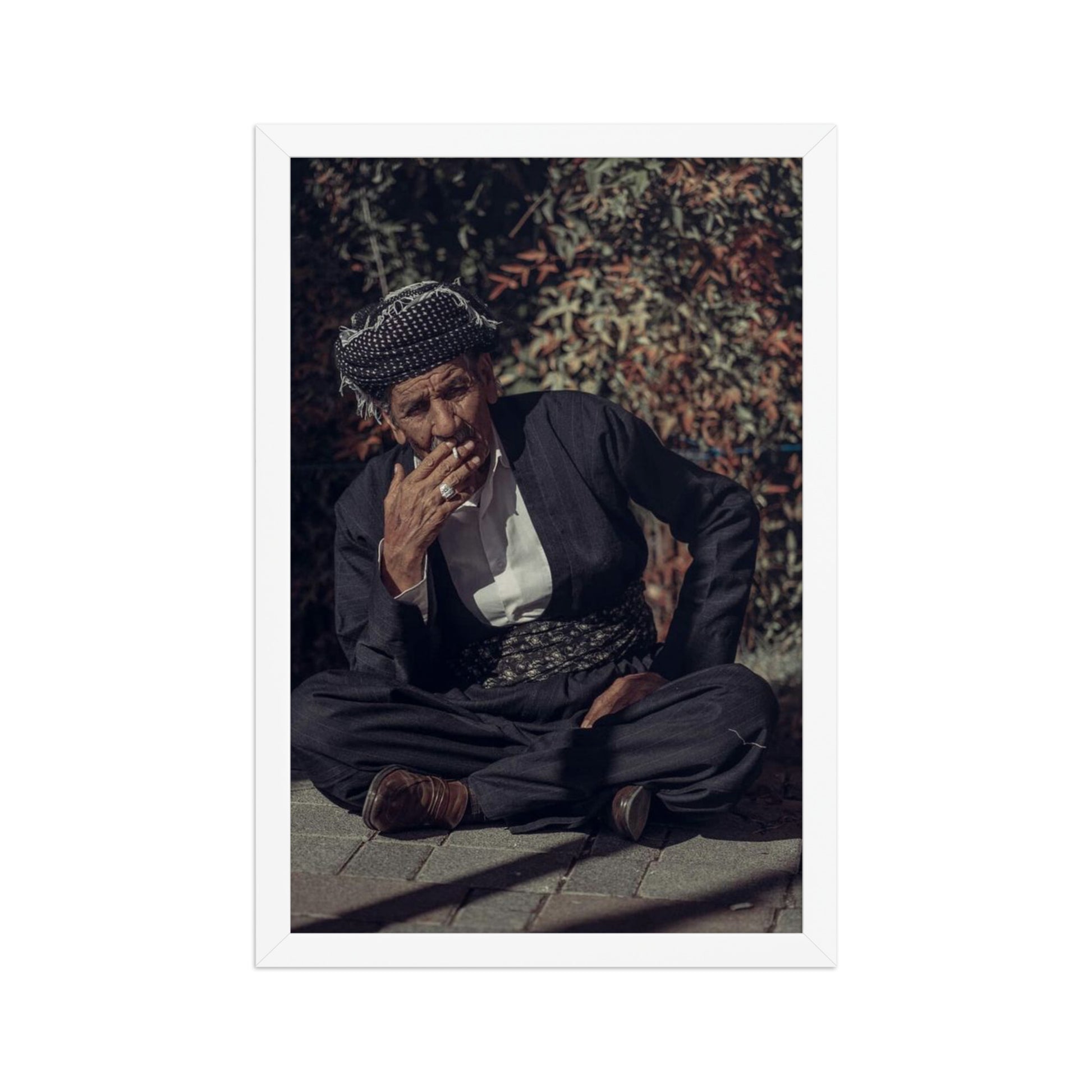 Kurdish Man Framed Poster | Cultural Portrait Art - Kurdish Wall Art Poster | MarsoniPrint