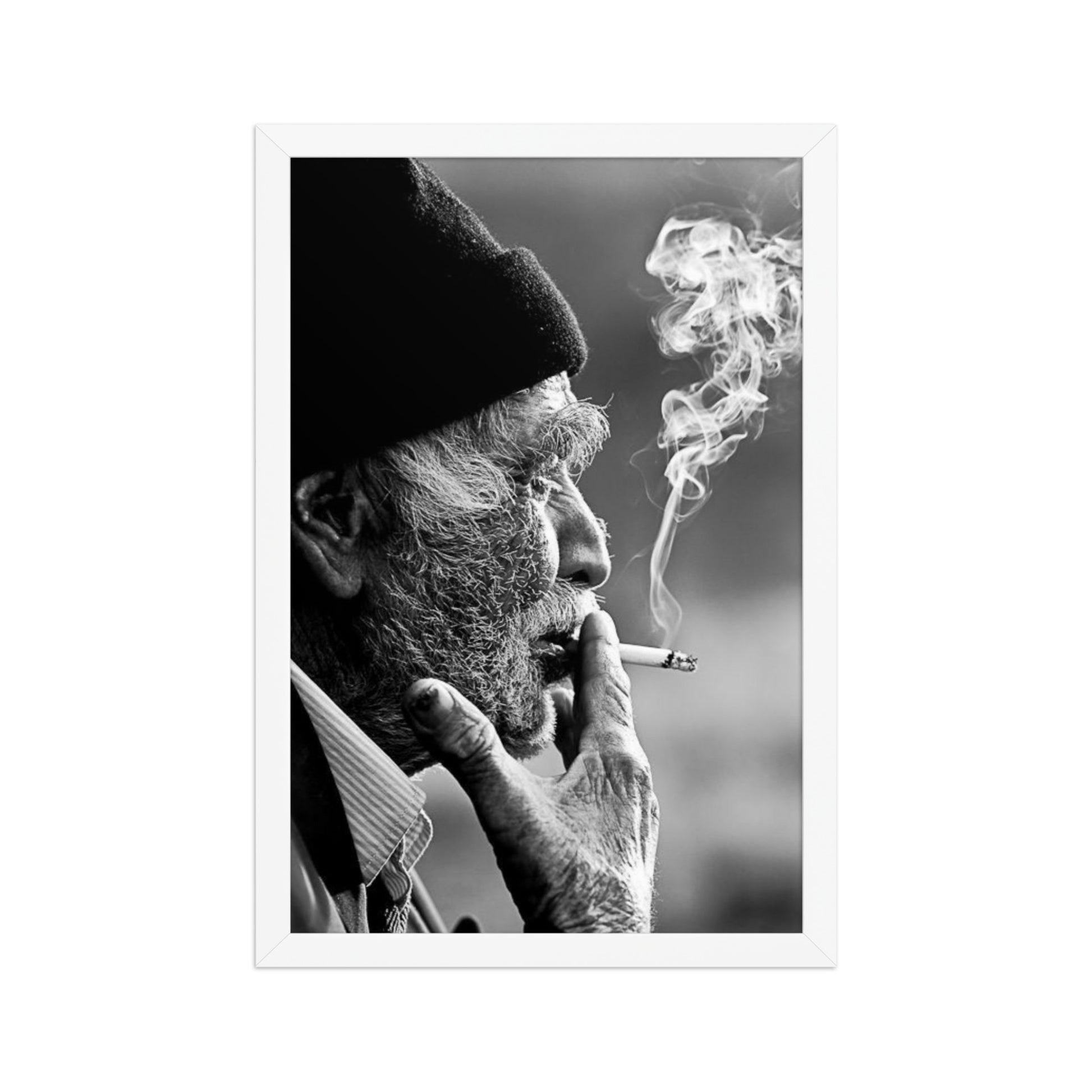Old Kurdish Man Framed Poster | Heritage Portrait - Kurdish Wall Art Poster | MarsoniPrint