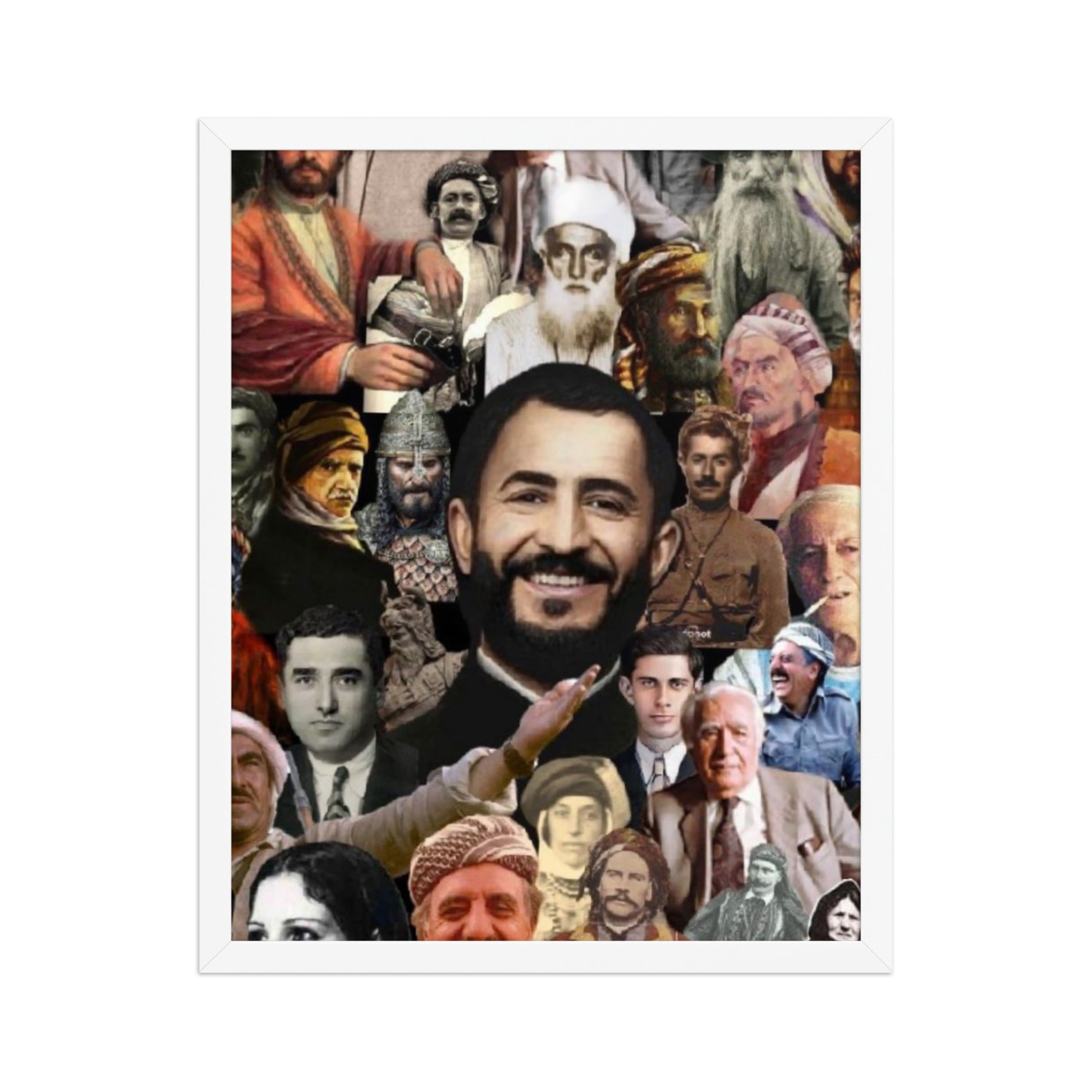Kurdish Leaders Framed Poster | Kurdistan Flag Art - Kurdish Wall Art Poster | MarsoniPrint