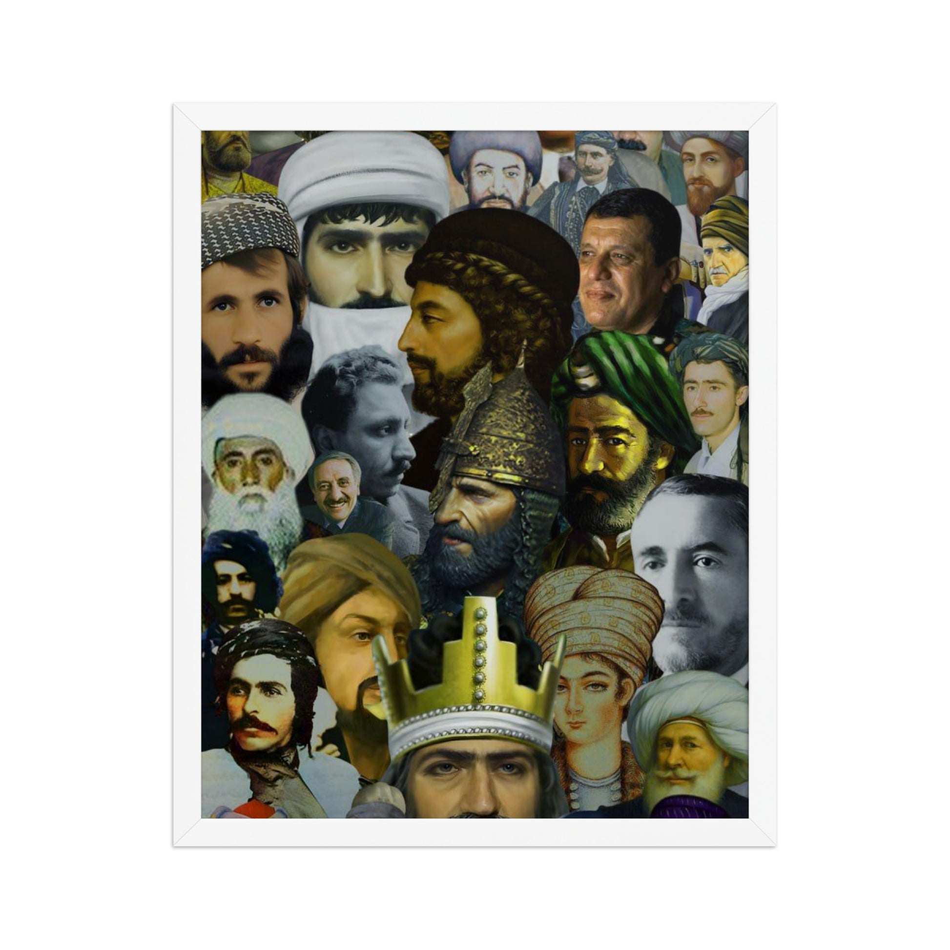 The Kurds Leaders Poster | Framed Kurdish Wall Art - Kurdish Wall Art Poster | MarsoniPrint