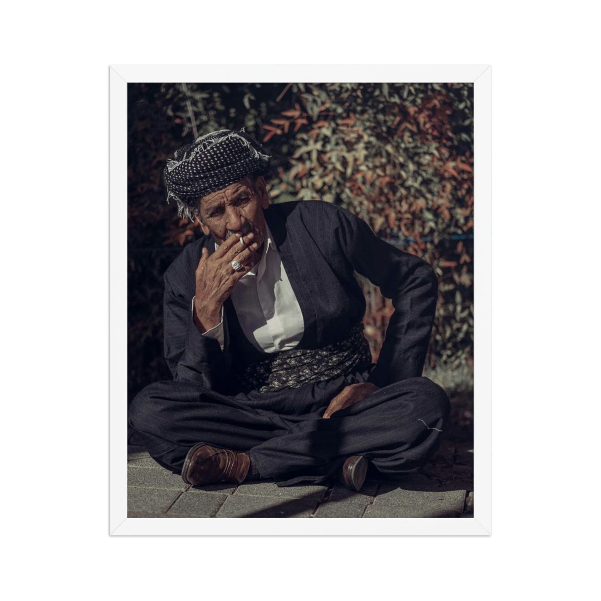 Kurdish Man Framed Poster | Cultural Portrait Art - Kurdish Wall Art Poster | MarsoniPrint