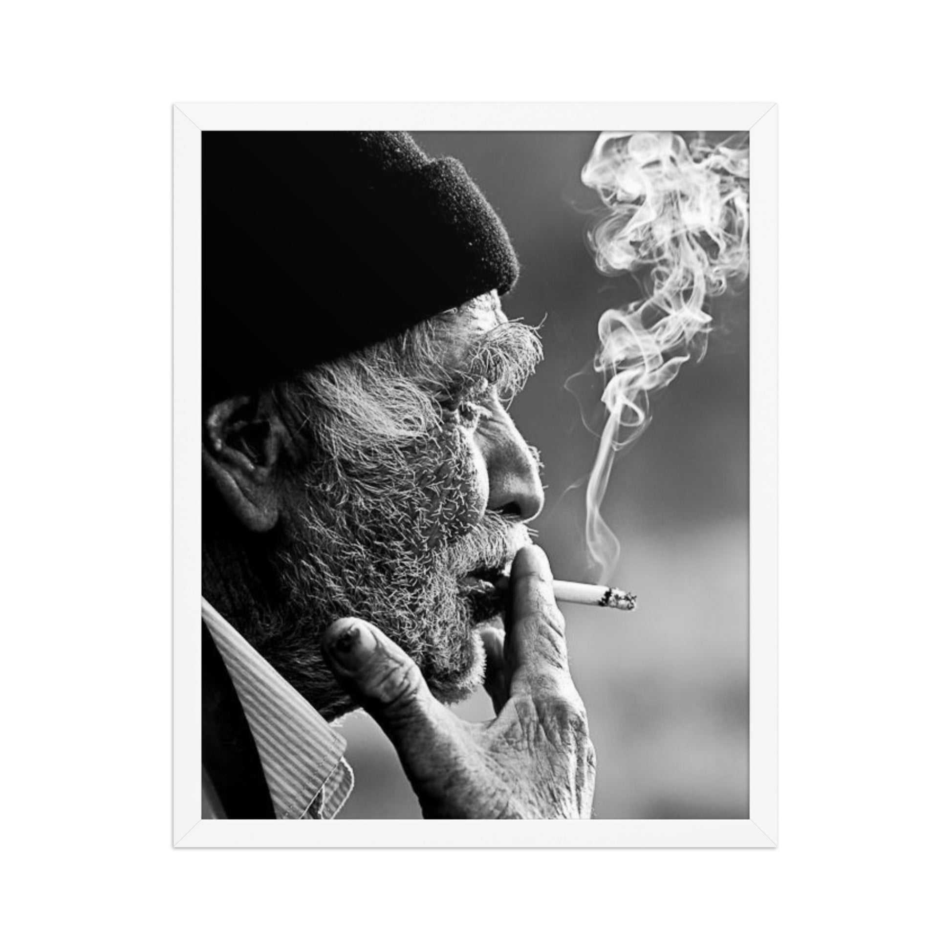 Old Kurdish Man Framed Poster | Heritage Portrait - Kurdish Wall Art Poster | MarsoniPrint