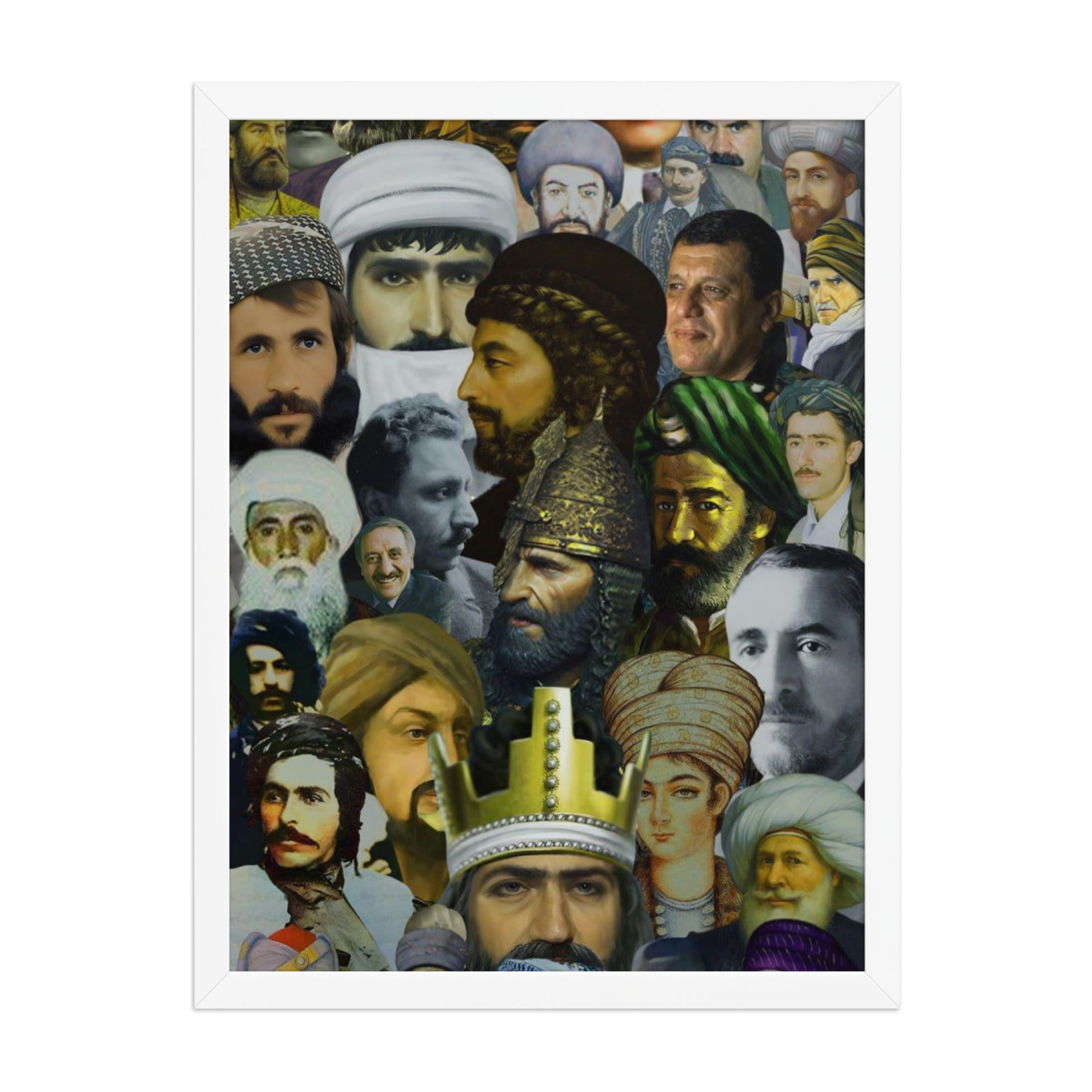 The Kurds Leaders Poster | Framed Kurdish Wall Art - Kurdish Wall Art Poster | MarsoniPrint