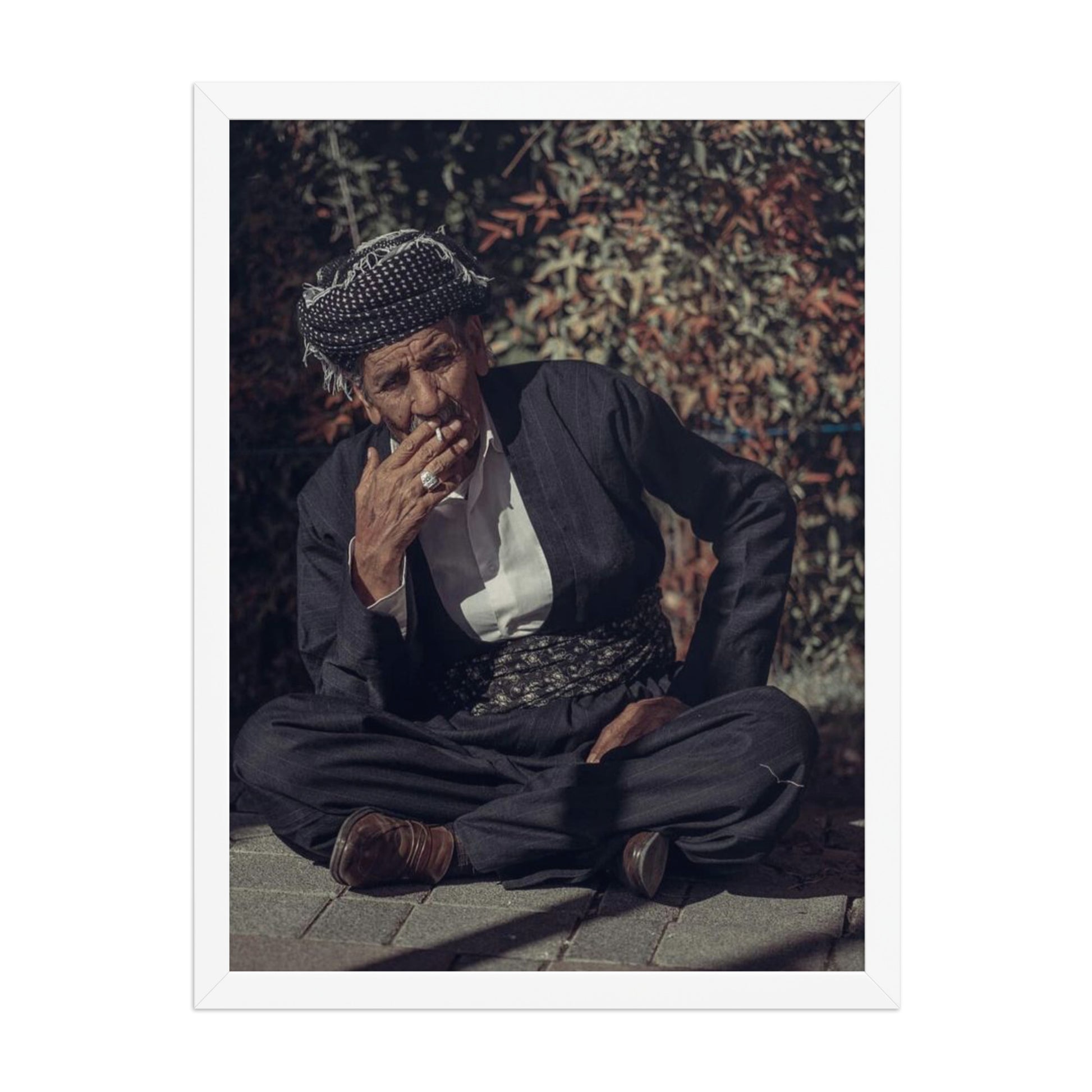 Kurdish Man Framed Poster | Cultural Portrait Art - Kurdish Wall Art Poster | MarsoniPrint