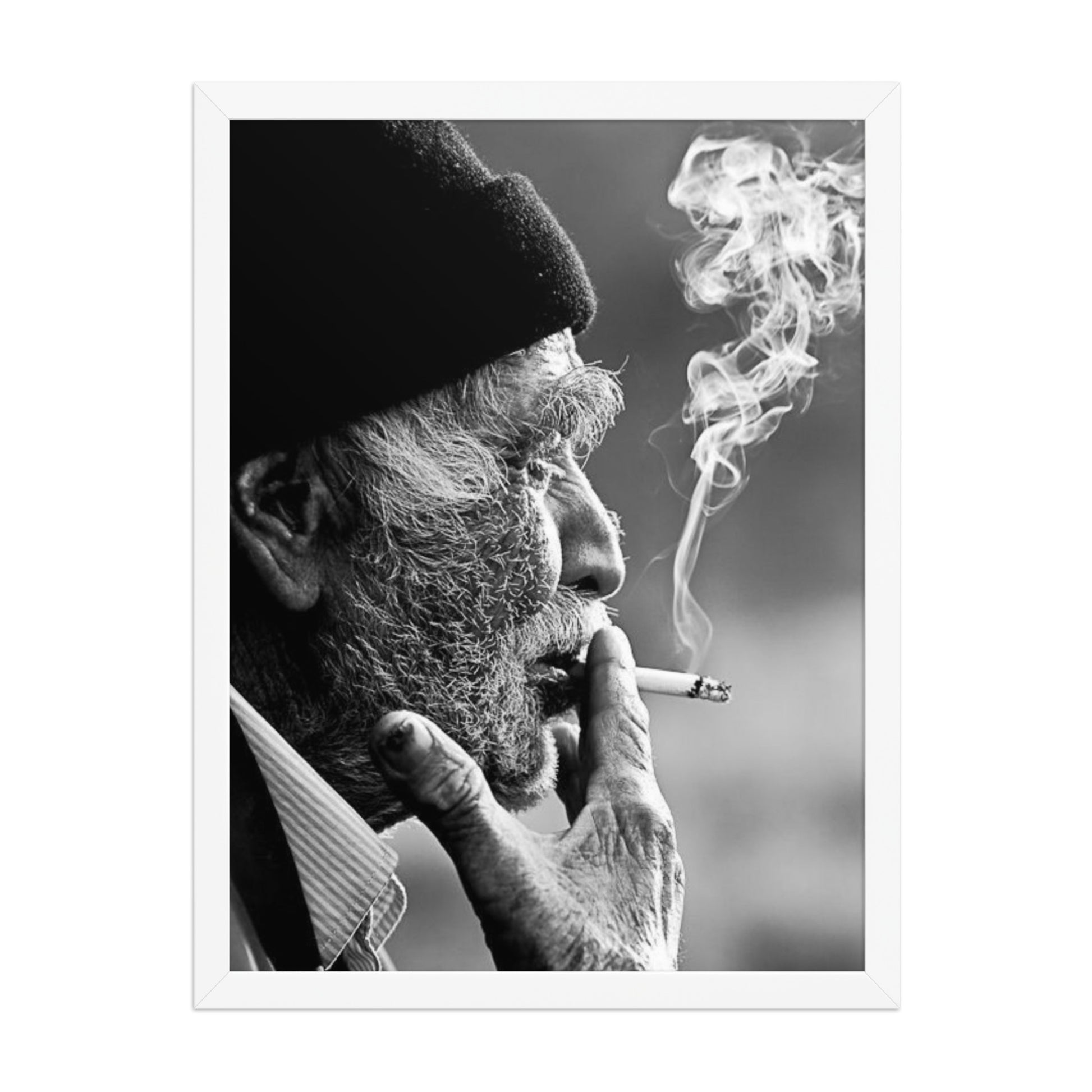 Old Kurdish Man Framed Poster | Heritage Portrait - Kurdish Wall Art Poster | MarsoniPrint