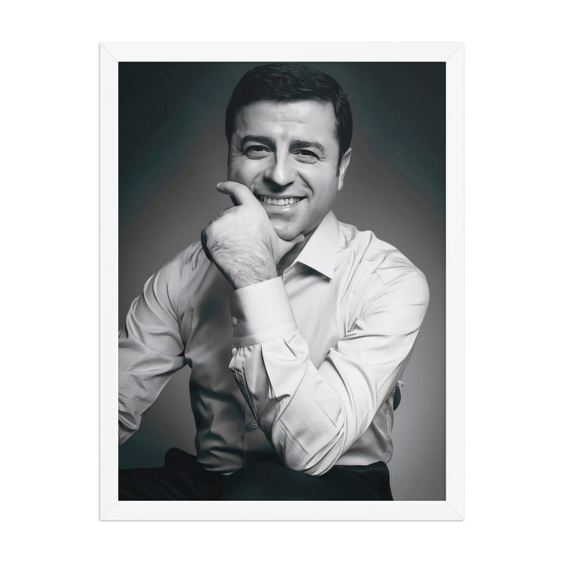 Selahattin Demirtas Framed Poster | Kurdish Identity Wall Art - Kurdish Wall Art Poster | MarsoniPrint