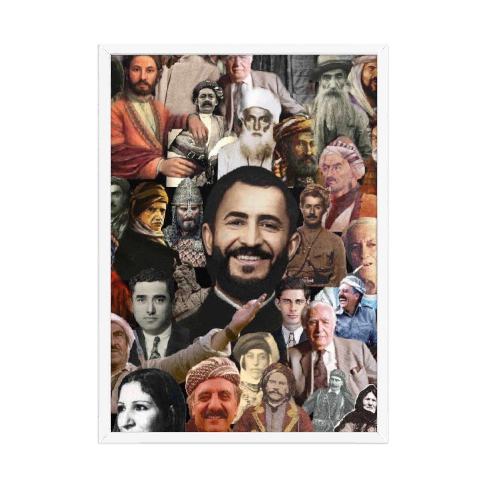 Kurdish Leaders Framed Poster | Kurdistan Flag Art - Kurdish Wall Art Poster | MarsoniPrint