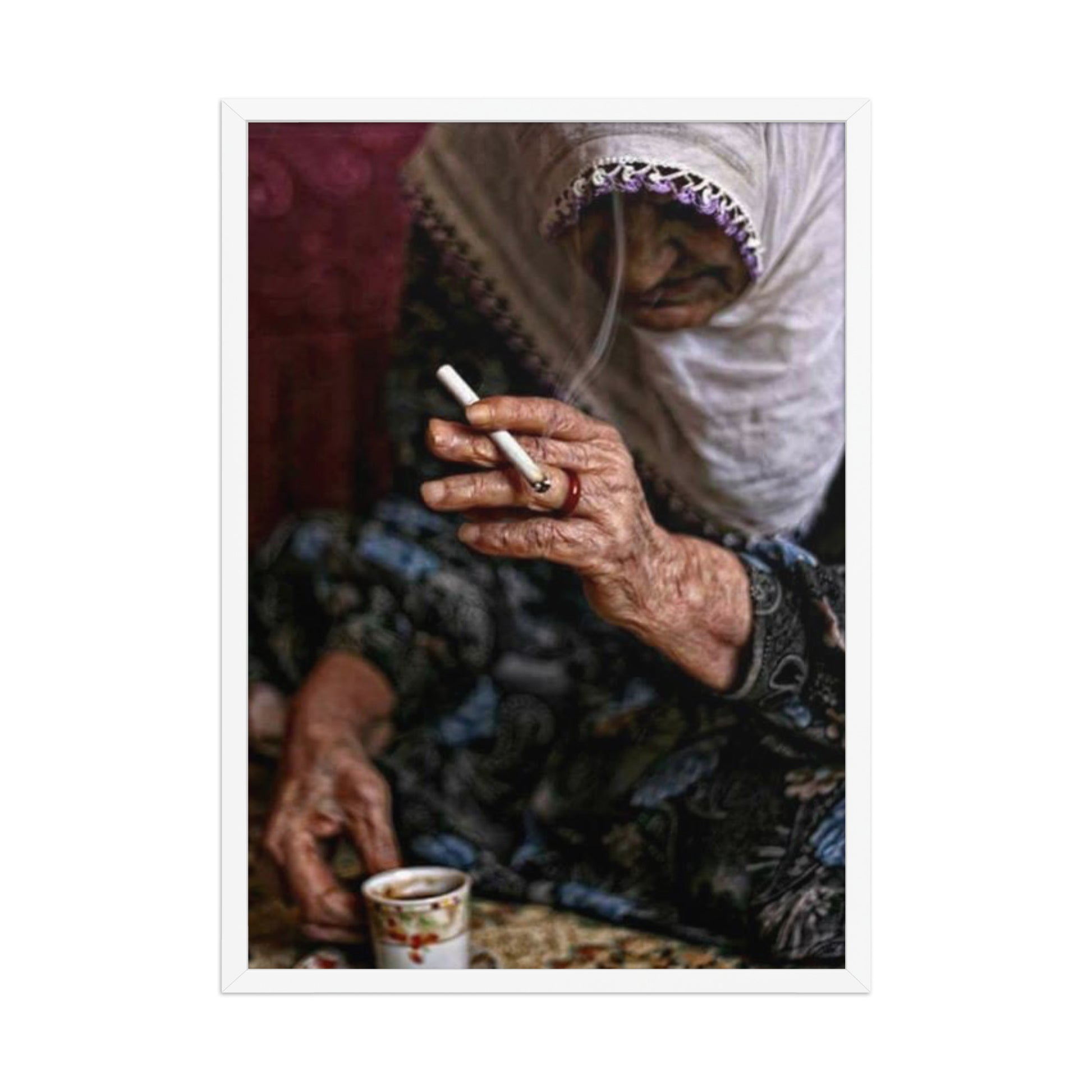 Elder Kurdish Woman Poster | Framed Heritage Art - Kurdish Wall Art Poster | MarsoniPrint