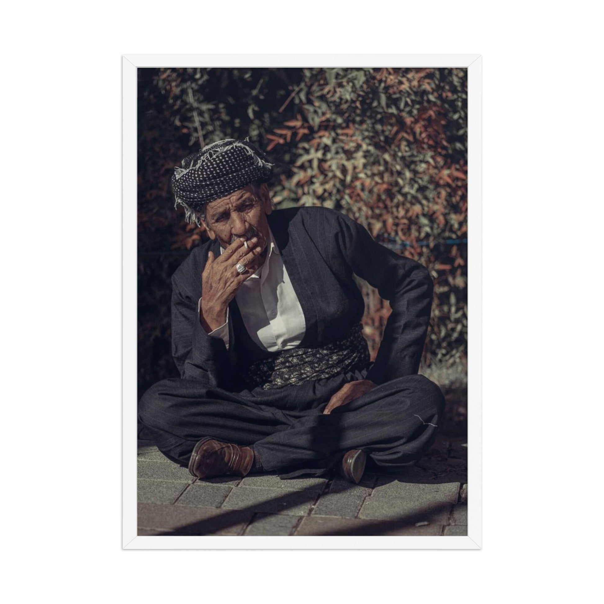 Kurdish Man Framed Poster | Cultural Portrait Art - Kurdish Wall Art Poster | MarsoniPrint