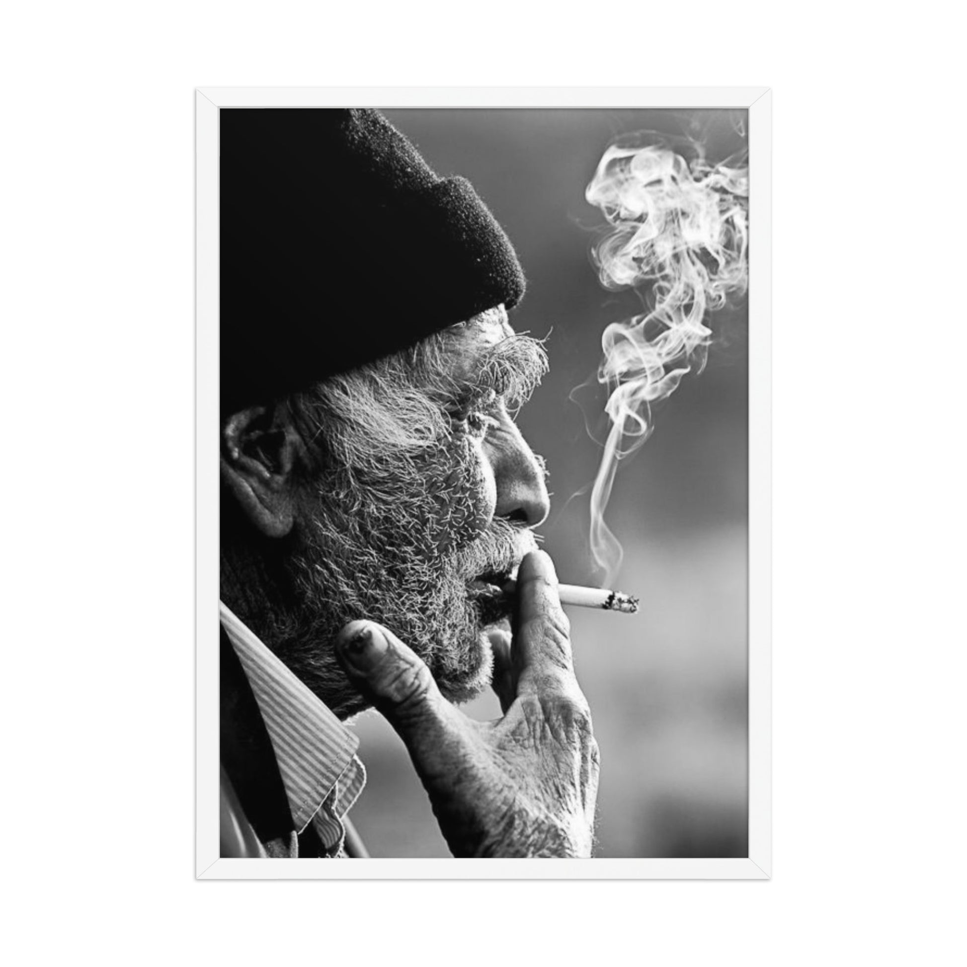 Old Kurdish Man Framed Poster | Heritage Portrait - Kurdish Wall Art Poster | MarsoniPrint