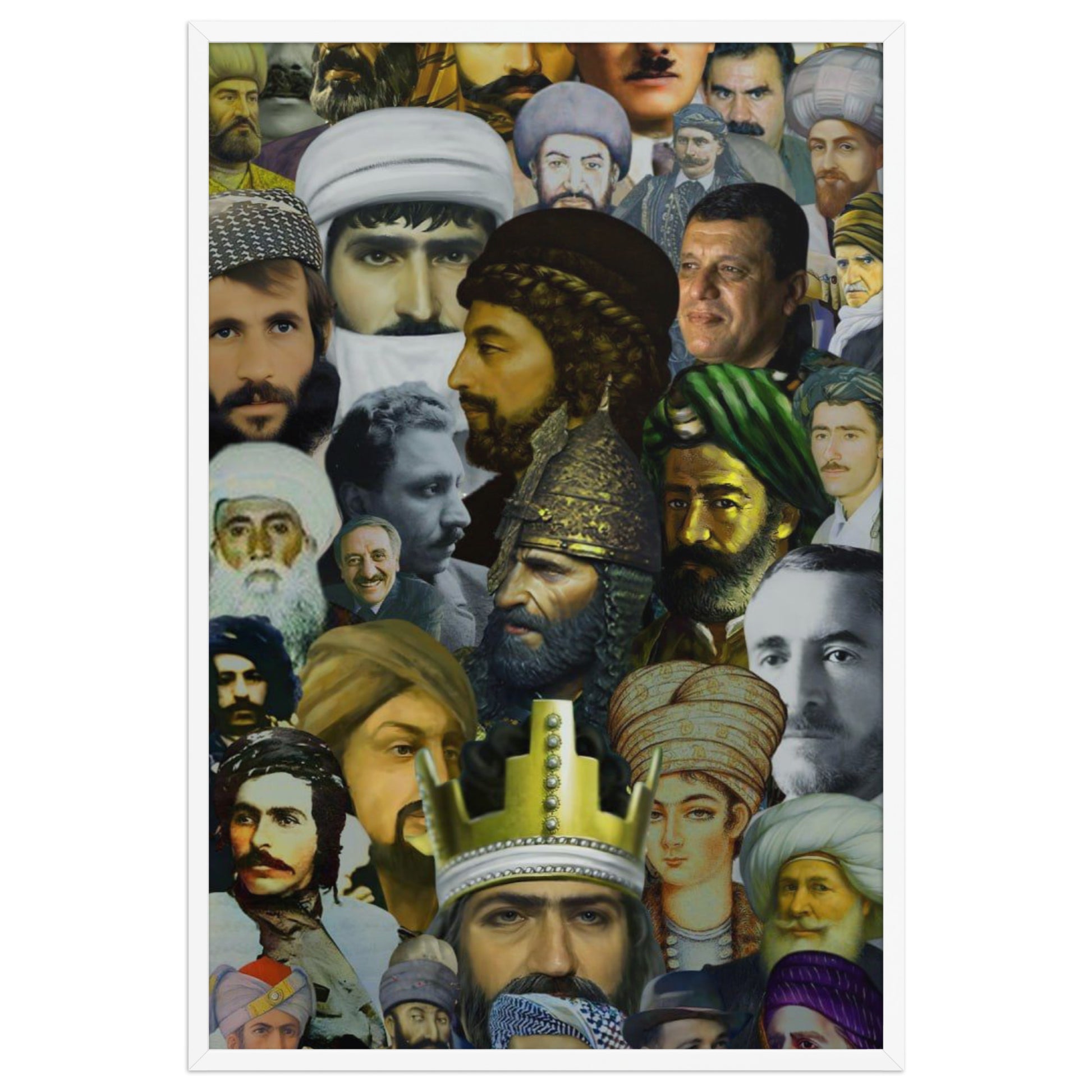 The Kurds Leaders Poster | Framed Kurdish Wall Art - Kurdish Wall Art Poster | MarsoniPrint