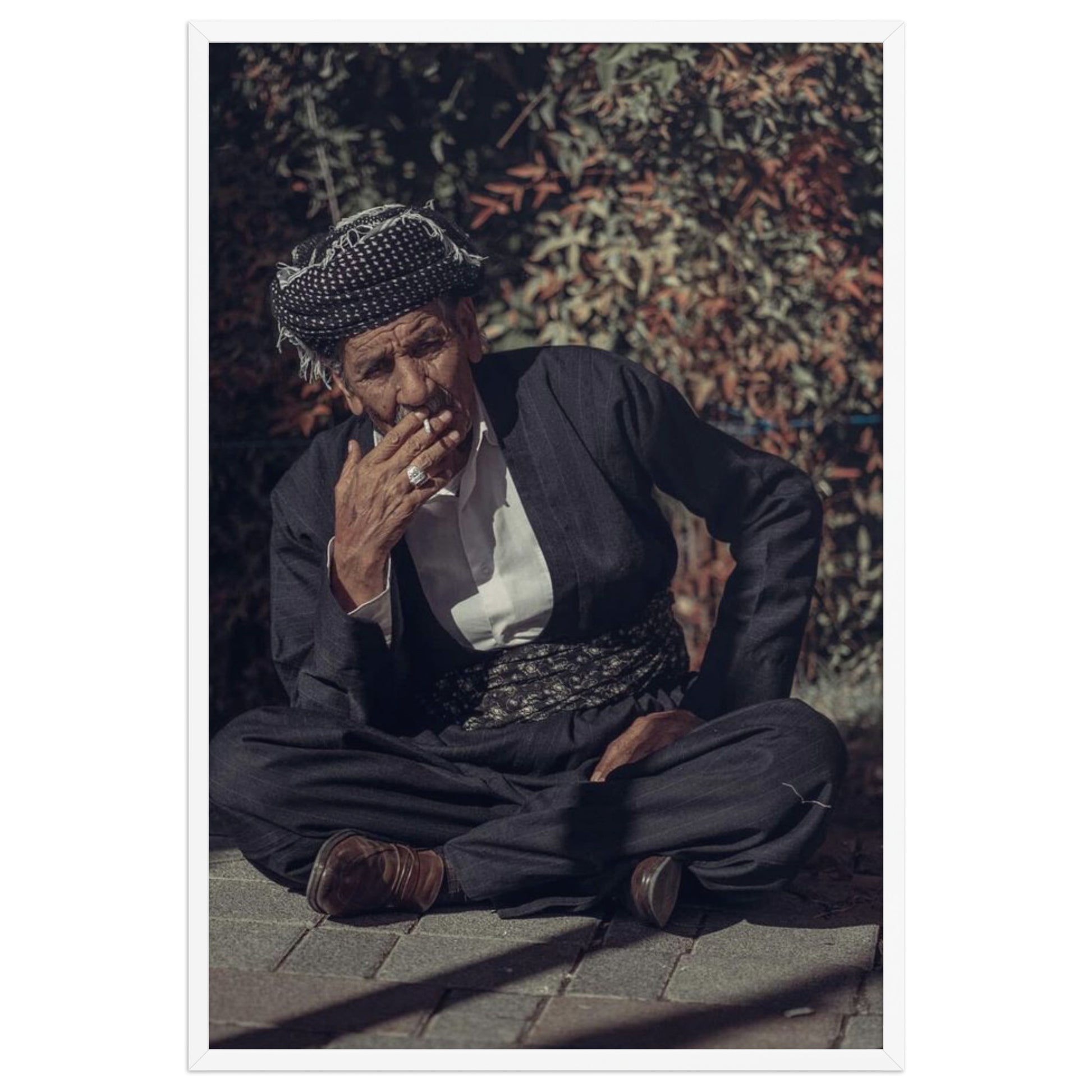 Kurdish Man Framed Poster | Cultural Portrait Art - Kurdish Wall Art Poster | MarsoniPrint
