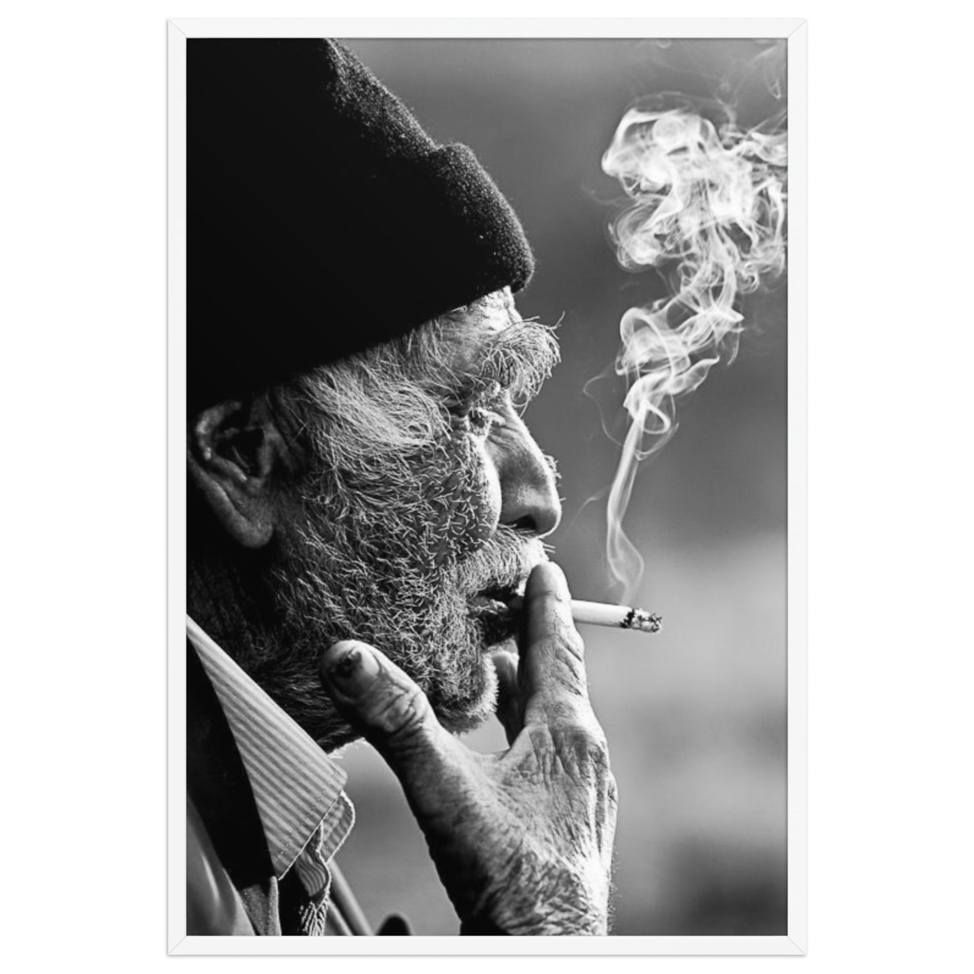 Old Kurdish Man Framed Poster | Heritage Portrait - Kurdish Wall Art Poster | MarsoniPrint