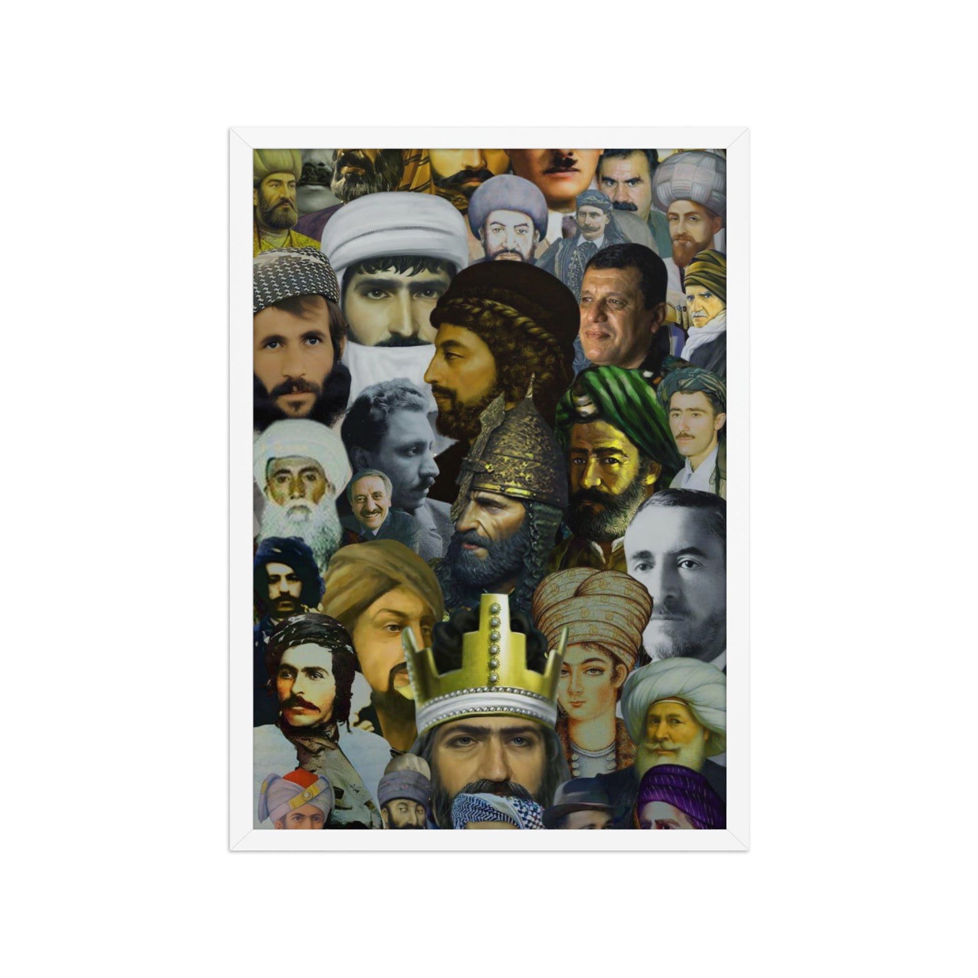 The Kurds Leaders Poster | Framed Kurdish Wall Art - Kurdish Wall Art Poster | MarsoniPrint