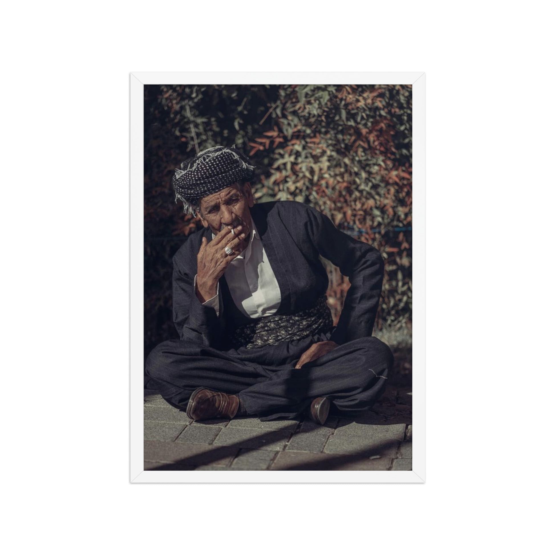 Kurdish Man Framed Poster | Cultural Portrait Art - Kurdish Wall Art Poster | MarsoniPrint