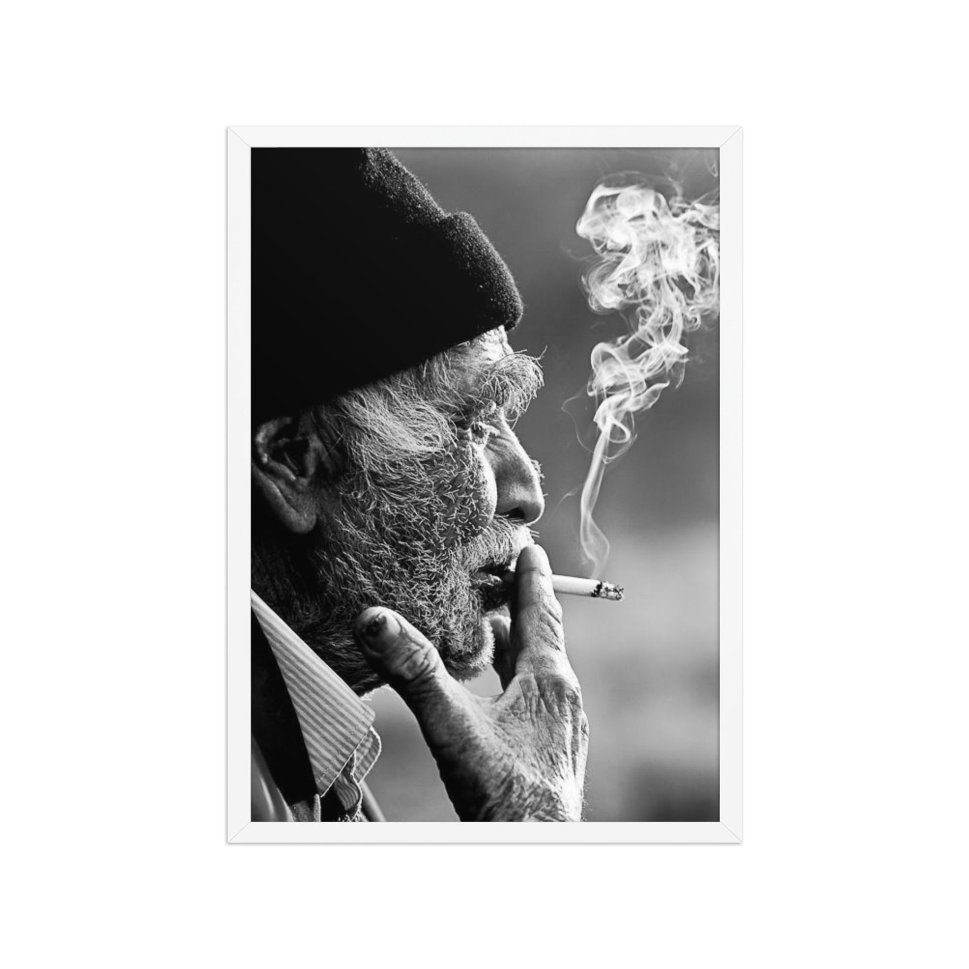 Old Kurdish Man Framed Poster | Heritage Portrait - Kurdish Wall Art Poster | MarsoniPrint
