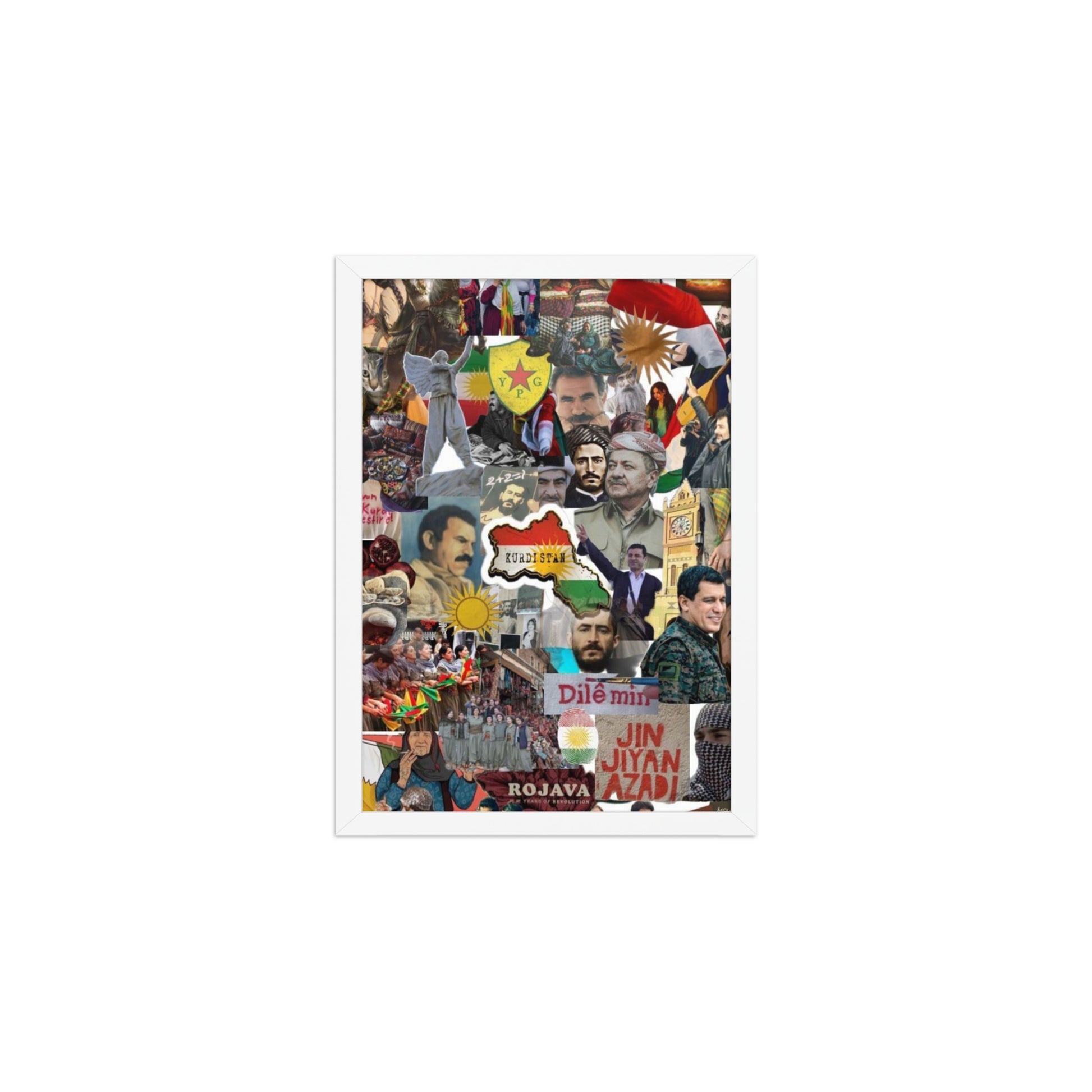 Kurdistan Yek Perca Framed Poster | Matte Print - Kurdish Wall Art Poster | MarsoniPrint