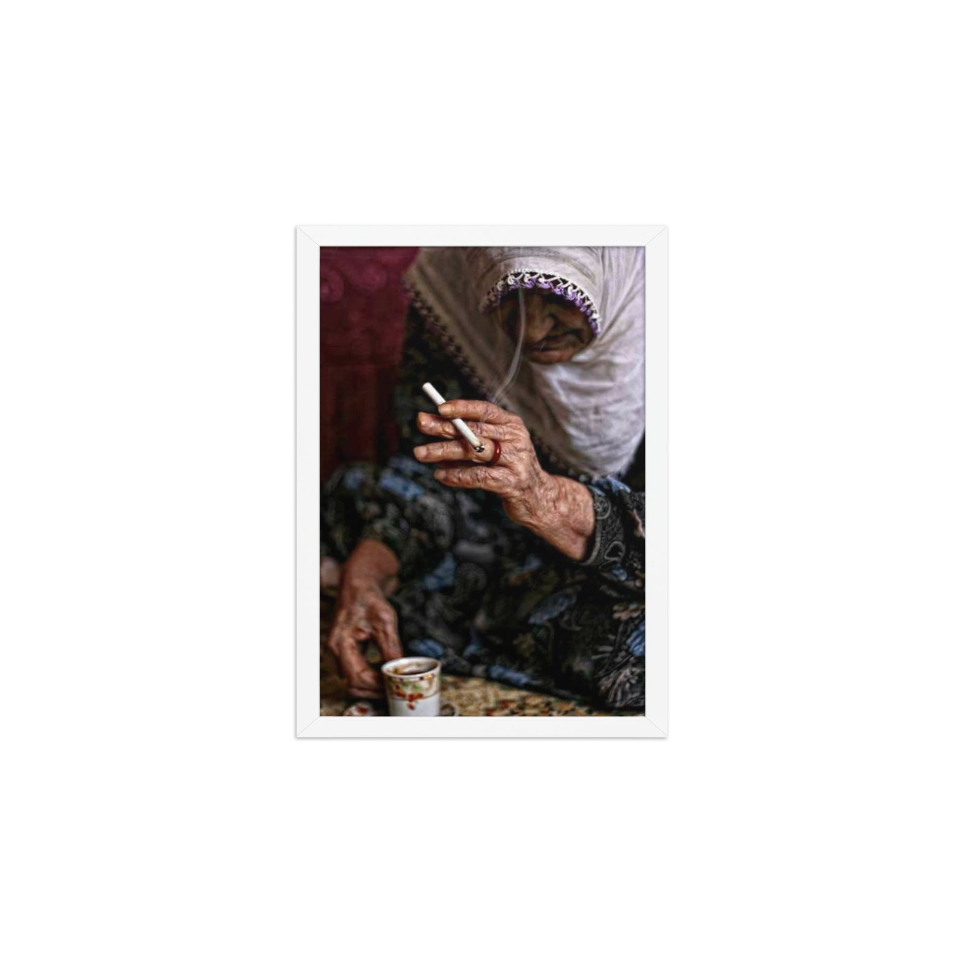 Elder Kurdish Woman Poster | Framed Heritage Art - Kurdish Wall Art Poster | MarsoniPrint