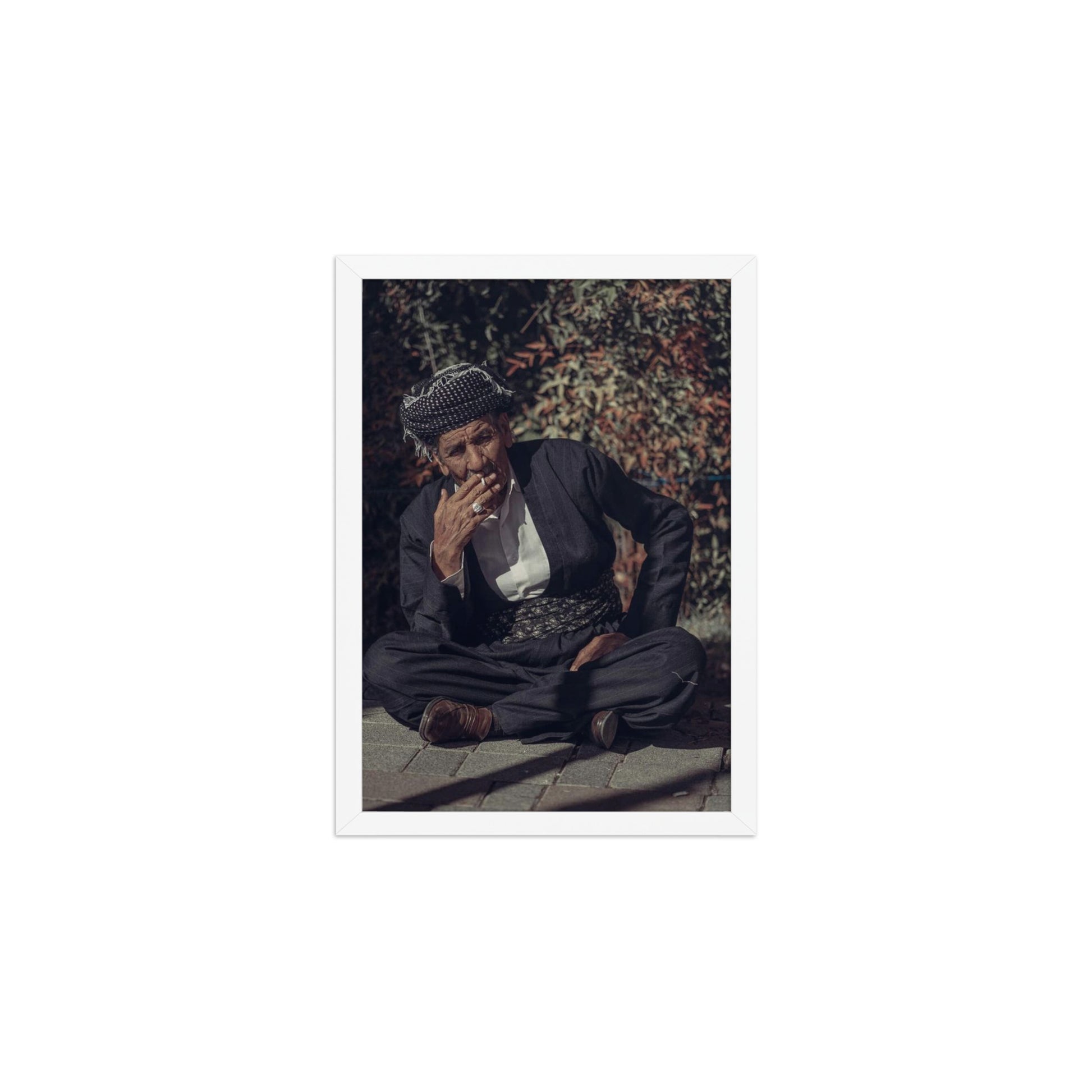 Kurdish Man Framed Poster | Cultural Portrait Art - Kurdish Wall Art Poster | MarsoniPrint