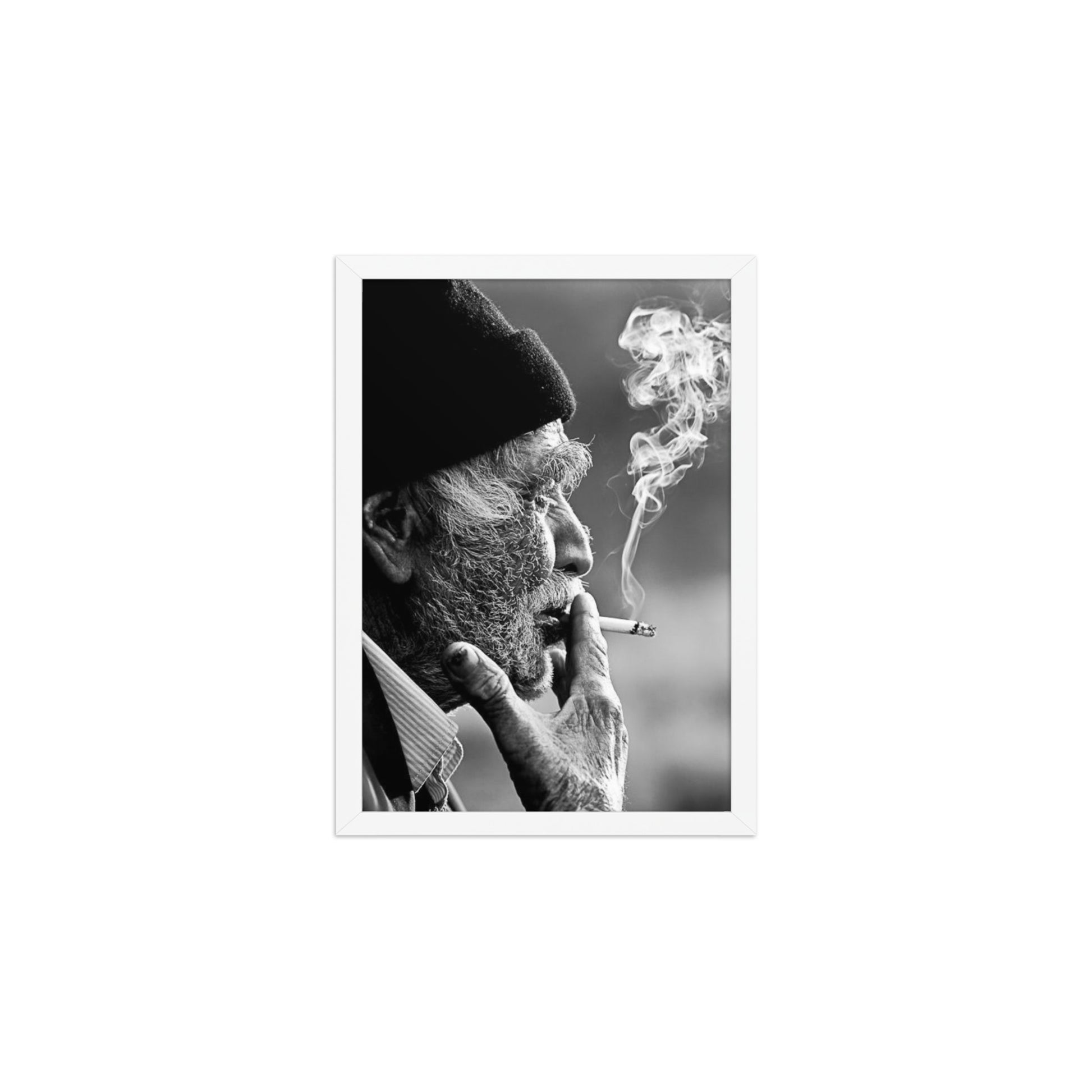 Old Kurdish Man Framed Poster | Heritage Portrait - Kurdish Wall Art Poster | MarsoniPrint