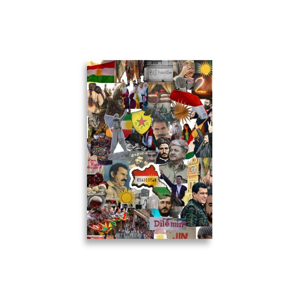 Kurdistan Historical Poster | Matte Paper Print - Kurdish Wall Art Poster | MarsoniPrint