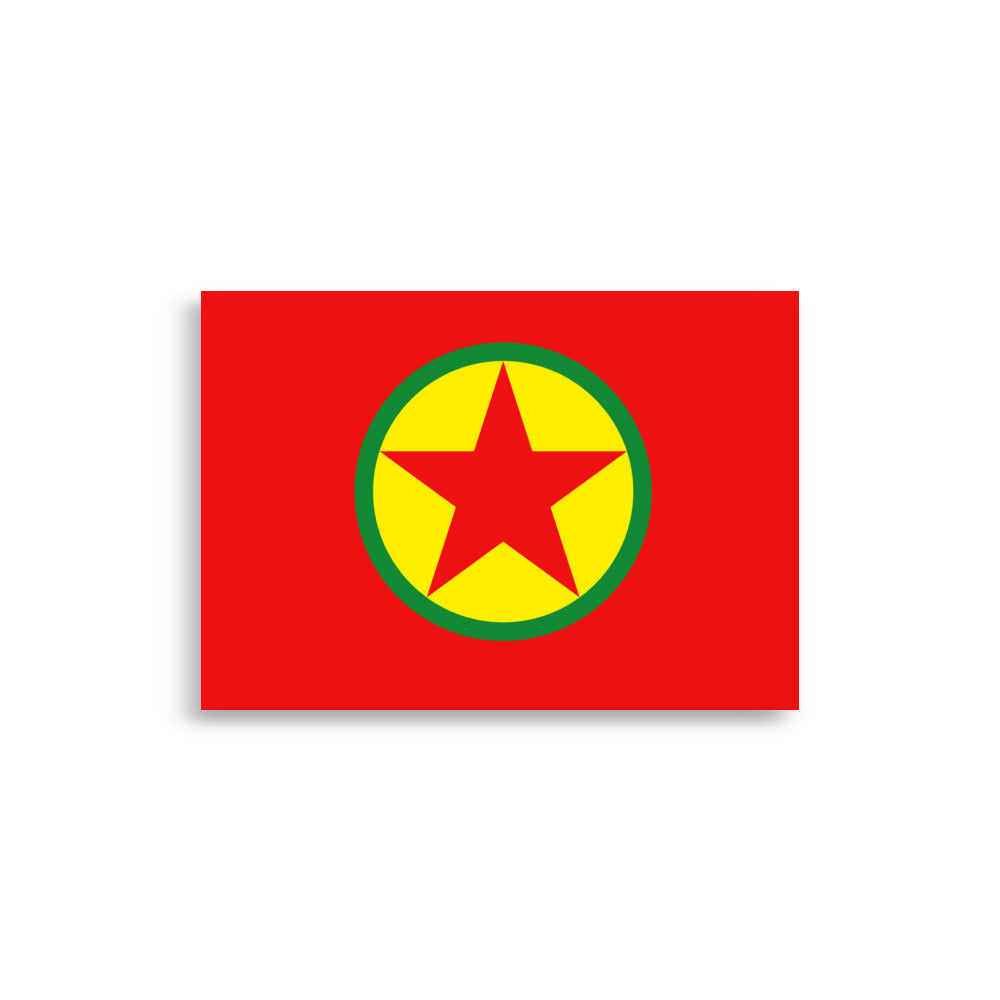Kurdistan Flag Poster | Kurdish Identity Wall Art - Kurdish Wall Art Poster | MarsoniPrint