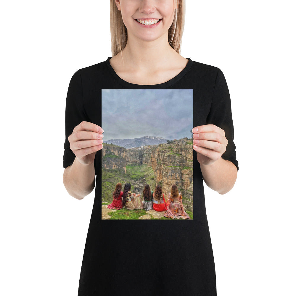 Kurdish Women Poster | Mountains Heritage Wall Art - Kurdish Wall Art Poster | MarsoniPrint