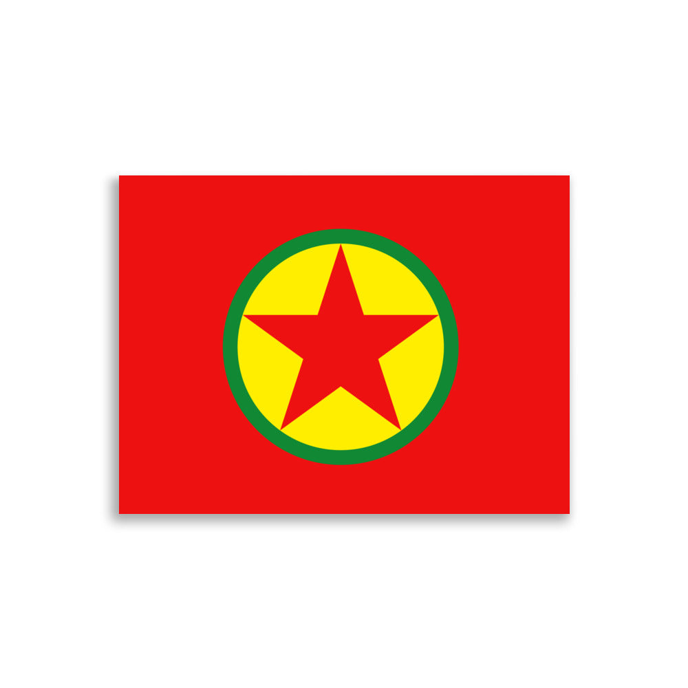 Kurdistan Flag Poster | Kurdish Identity Wall Art - Kurdish Wall Art Poster | MarsoniPrint