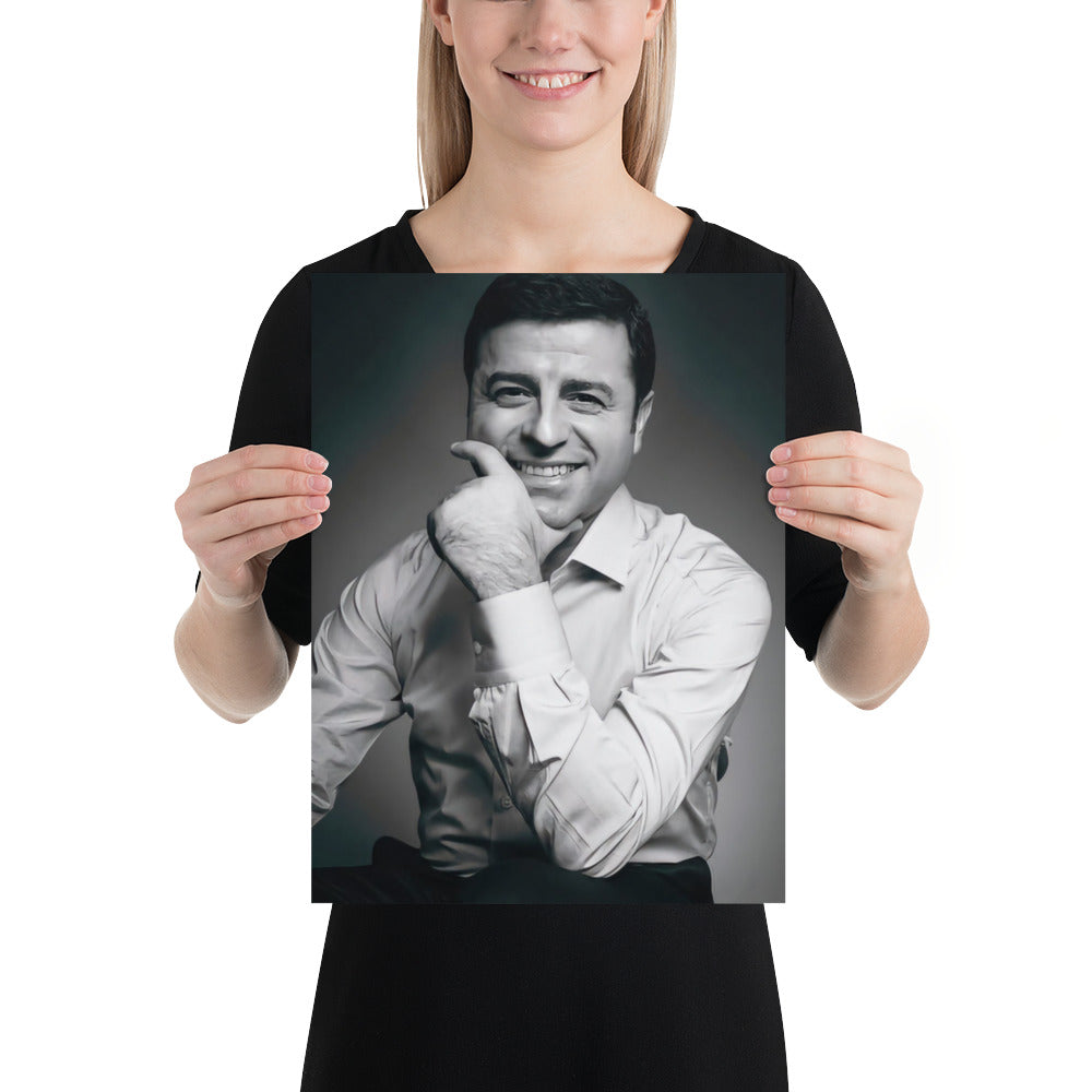 Selahattin Demirtas Poster | Kurdish Identity Wall Art - Kurdish Wall Art Poster | MarsoniPrint