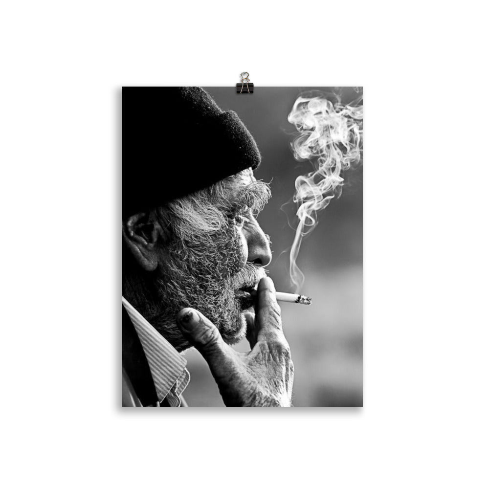 Old Kurdish Man Paper Poster | Heritage Wall Art - Kurdish Wall Art Poster | MarsoniPrint
