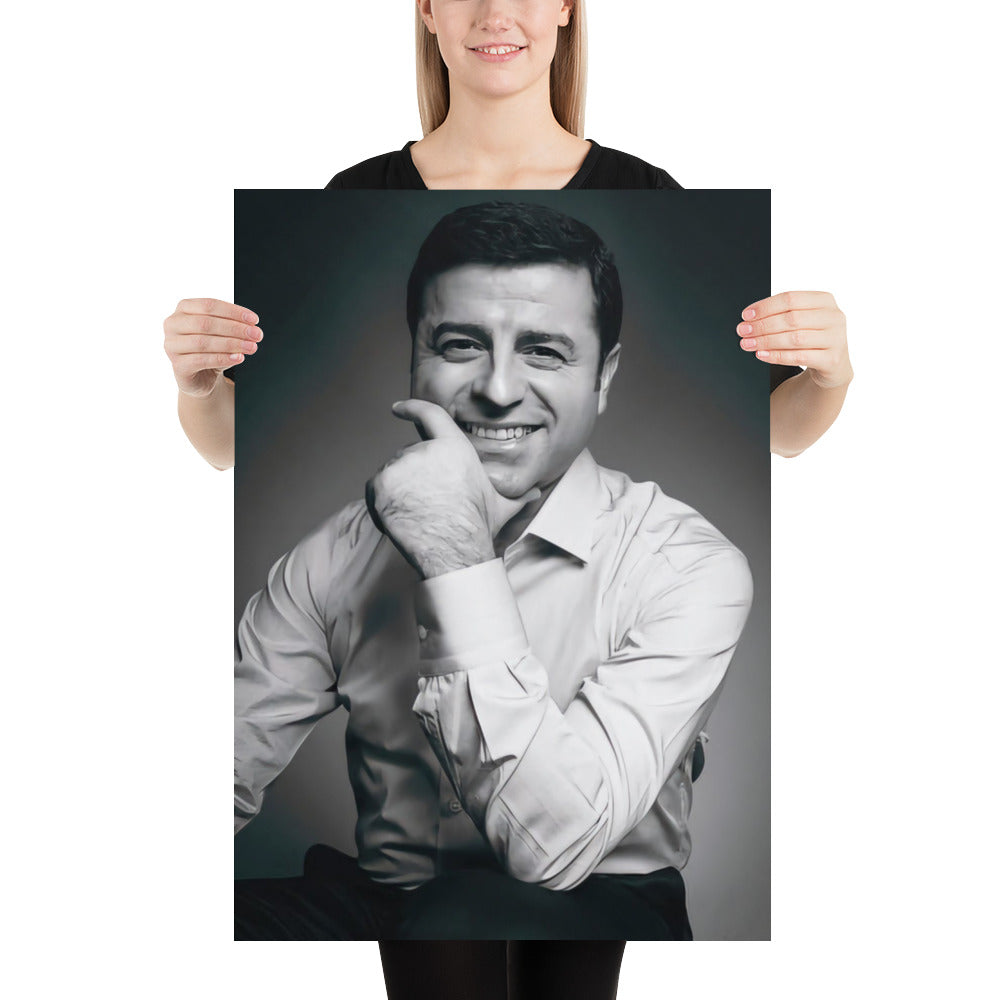 Selahattin Demirtas Poster | Kurdish Identity Wall Art - Kurdish Wall Art Poster | MarsoniPrint
