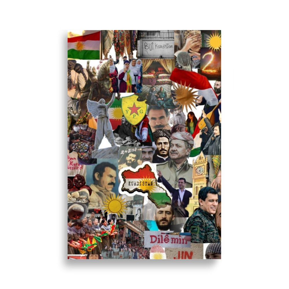 Kurdistan Historical Poster | Matte Paper Print - Kurdish Wall Art Poster | MarsoniPrint
