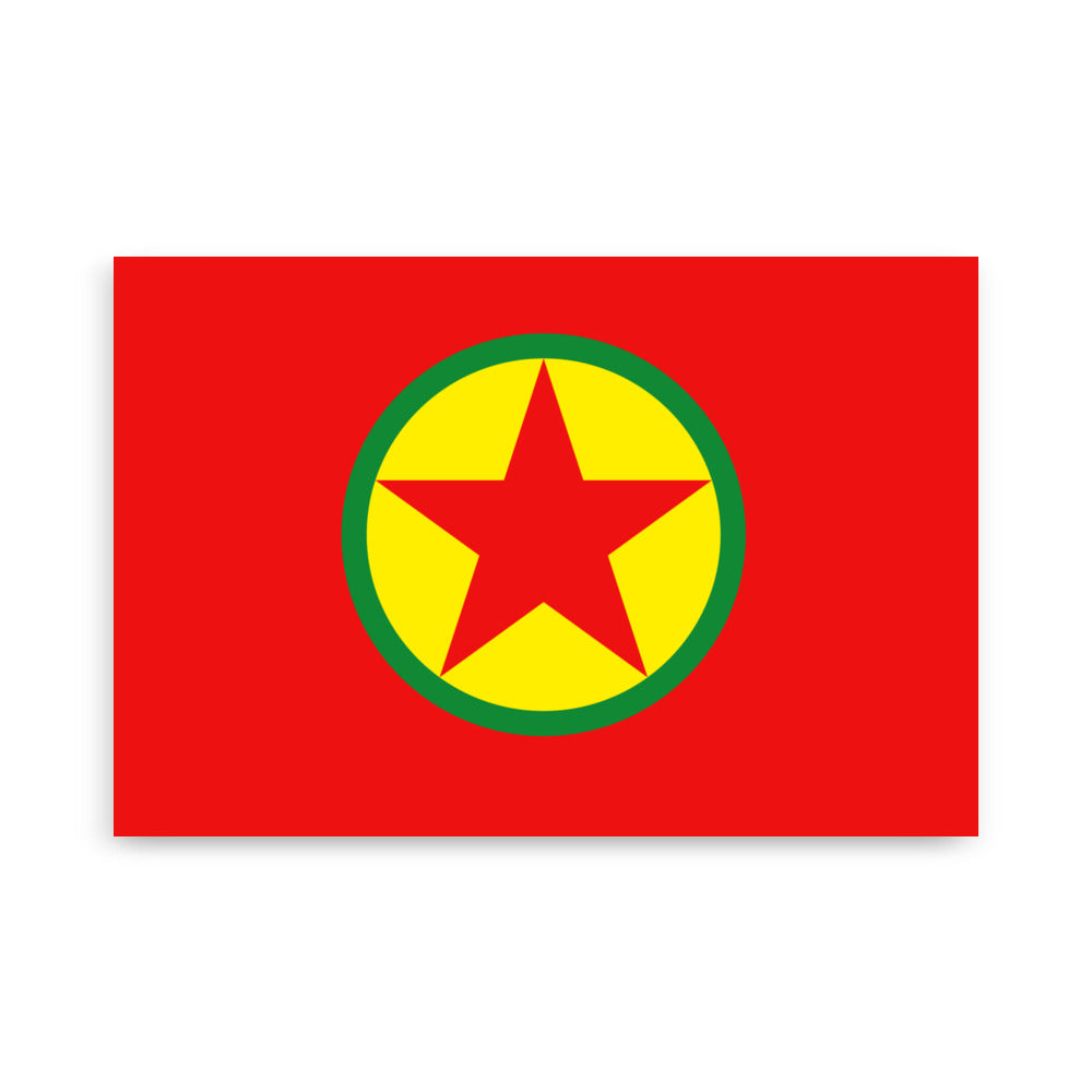 Kurdistan Flag Poster | Kurdish Identity Wall Art - Kurdish Wall Art Poster | MarsoniPrint