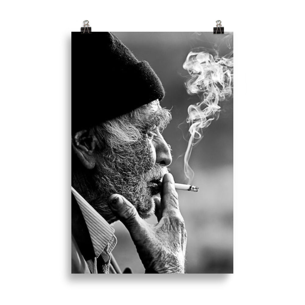 Old Kurdish Man Paper Poster | Heritage Wall Art - Kurdish Wall Art Poster | MarsoniPrint
