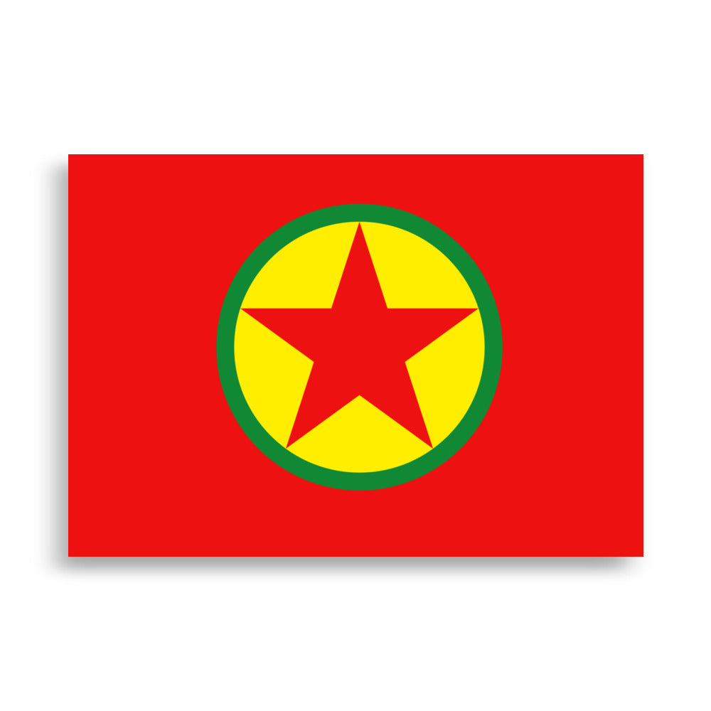 Kurdistan Flag Poster | Kurdish Identity Wall Art - Kurdish Wall Art Poster | MarsoniPrint