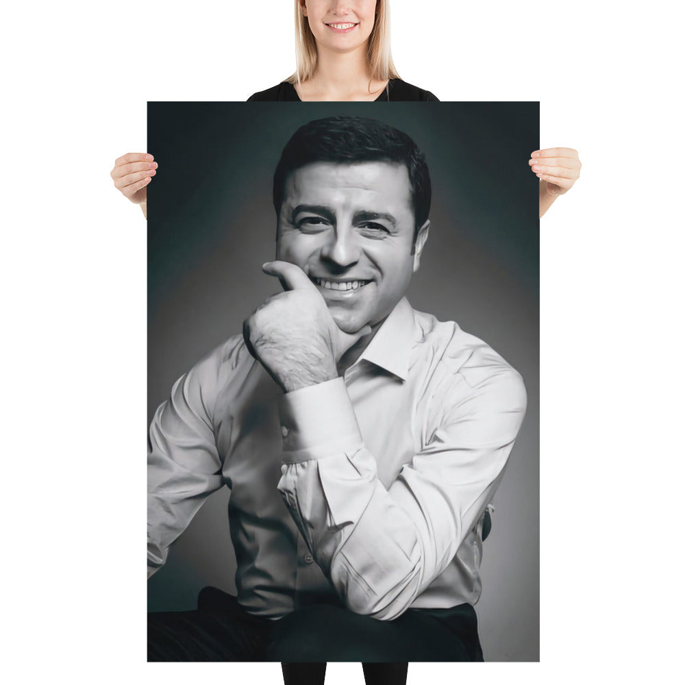 Selahattin Demirtas Poster | Kurdish Identity Wall Art - Kurdish Wall Art Poster | MarsoniPrint