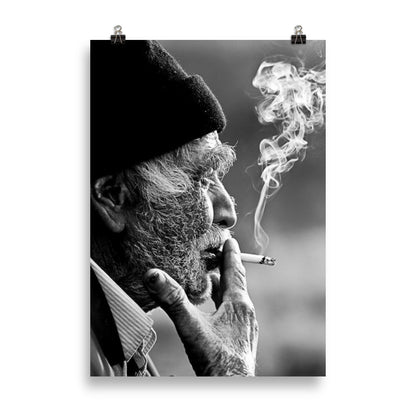Old Kurdish Man Paper Poster | Heritage Wall Art - Kurdish Wall Art Poster | MarsoniPrint