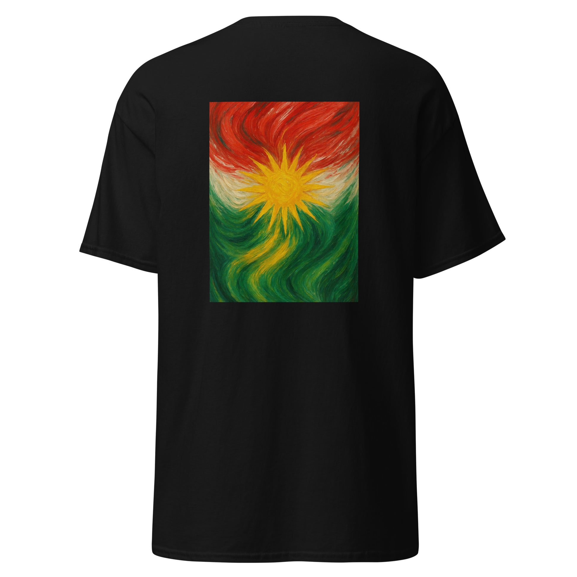 Kurdistan Flag T-Shirt | Special Design Back Side | Kurdish Tee - Kurdish Identity T-Shirt | MarsoniPrint