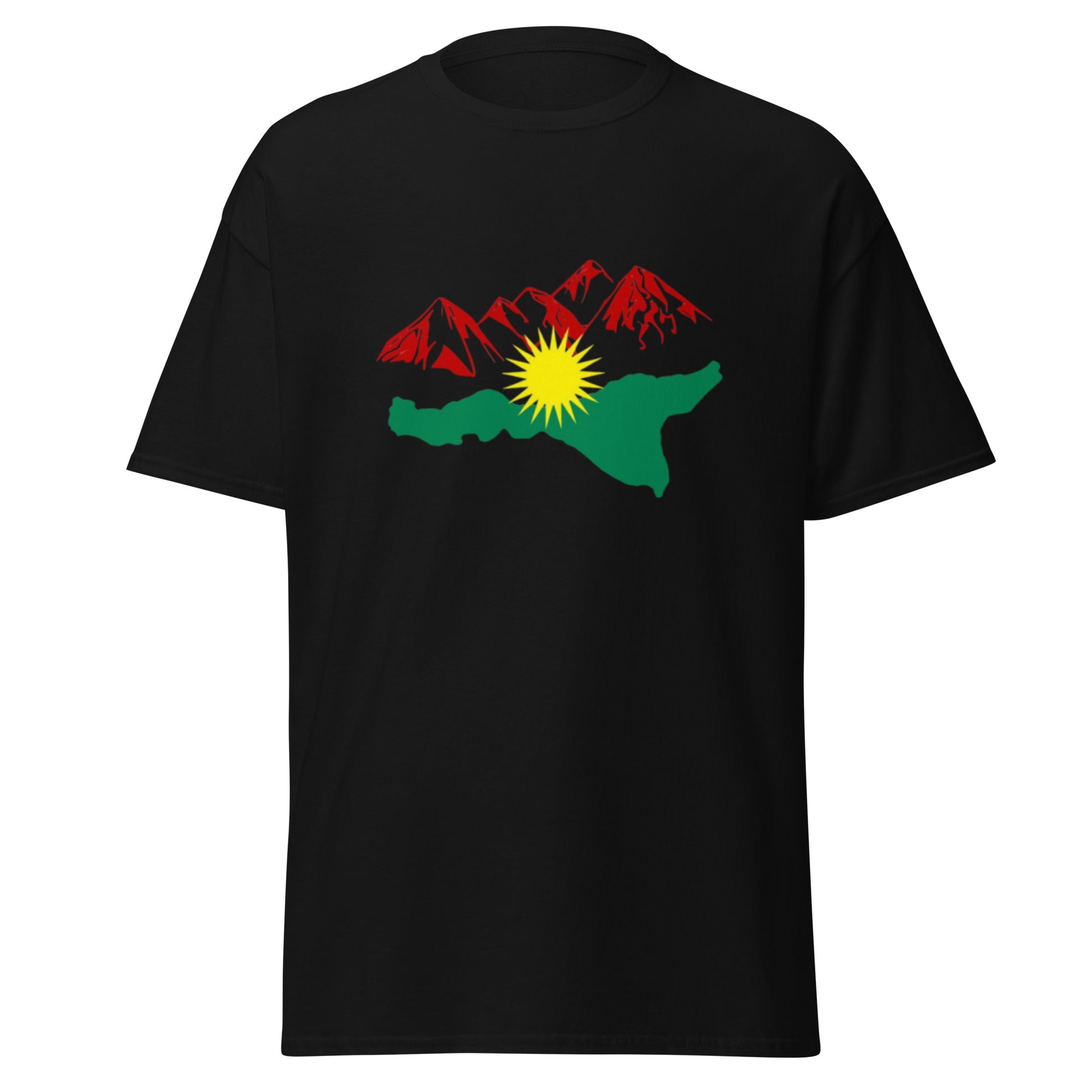 Kurdistan Mountains T-Shirt | Kurdish Nature Unisex Tee - Kurdish Identity T-Shirt | MarsoniPrint